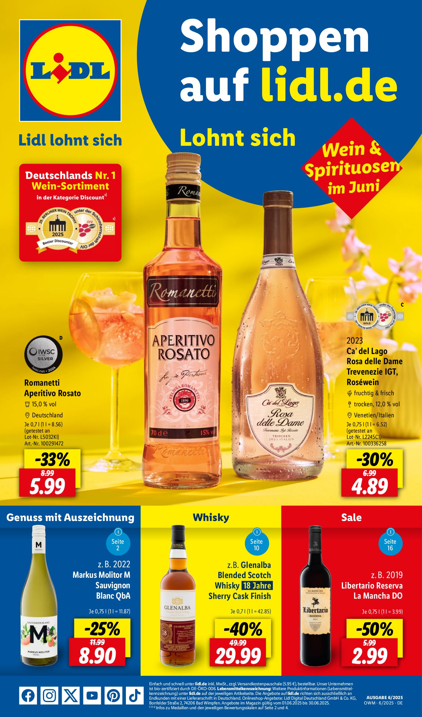 lidl - Lidl - Unsere Monats-Highlights-Prospekt gültig von 01.06. bis 30.06.