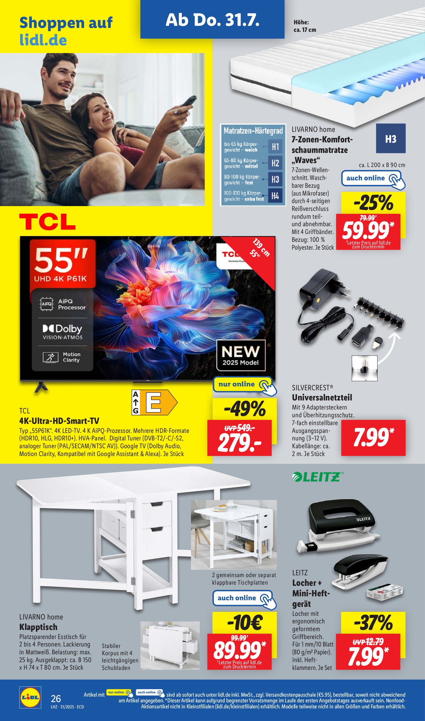 lidl - Lidl-Prospekt gültig vom 28.07. bis 02.08. - page: 32 lidl - Lidl-Prospekt gültig vom 28.07. bis 02.08. - page: 32