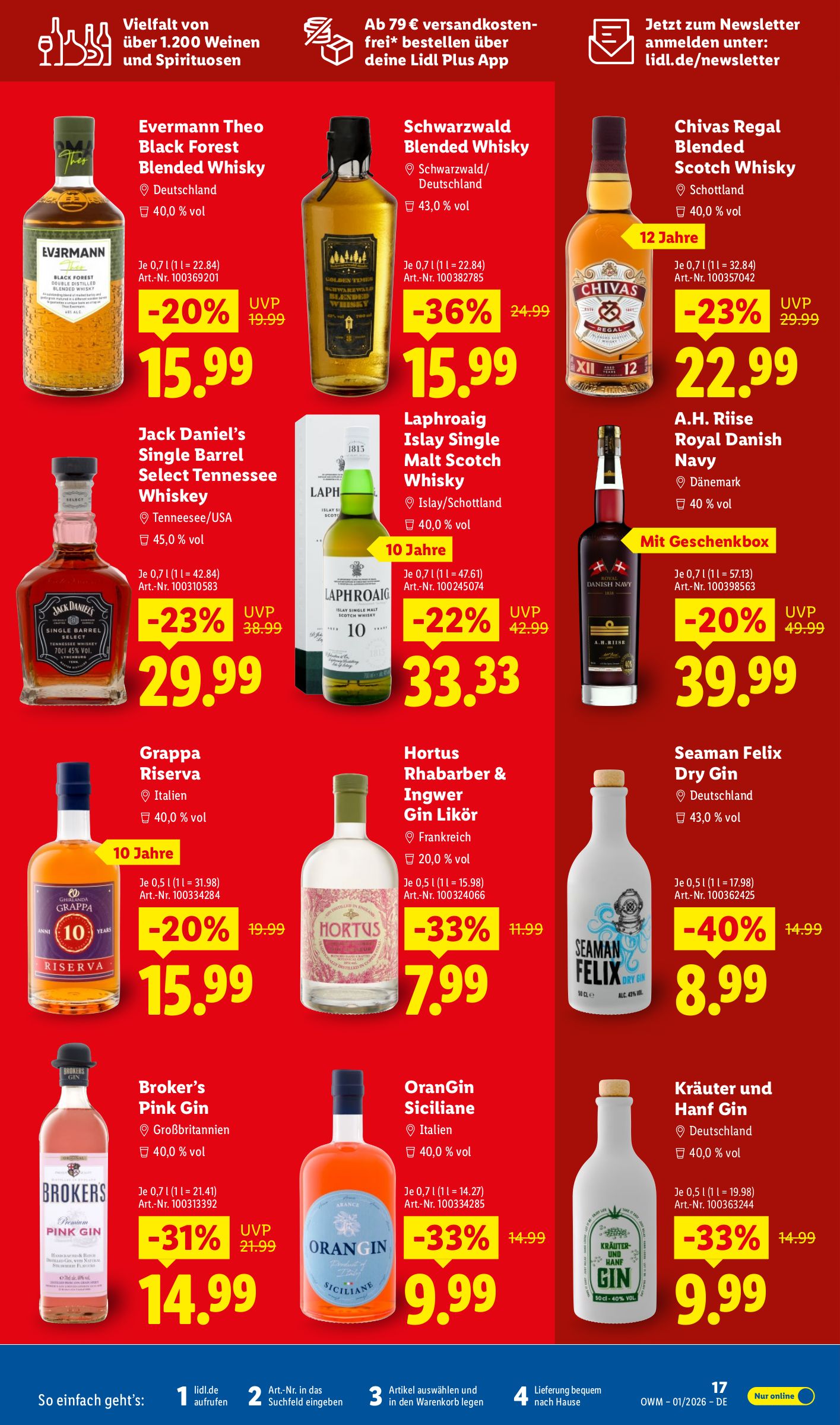 lidl - Lidl - Unsere Monats Highlights-Prospekt gültig vom 01.01. bis 31.01. - page: 17