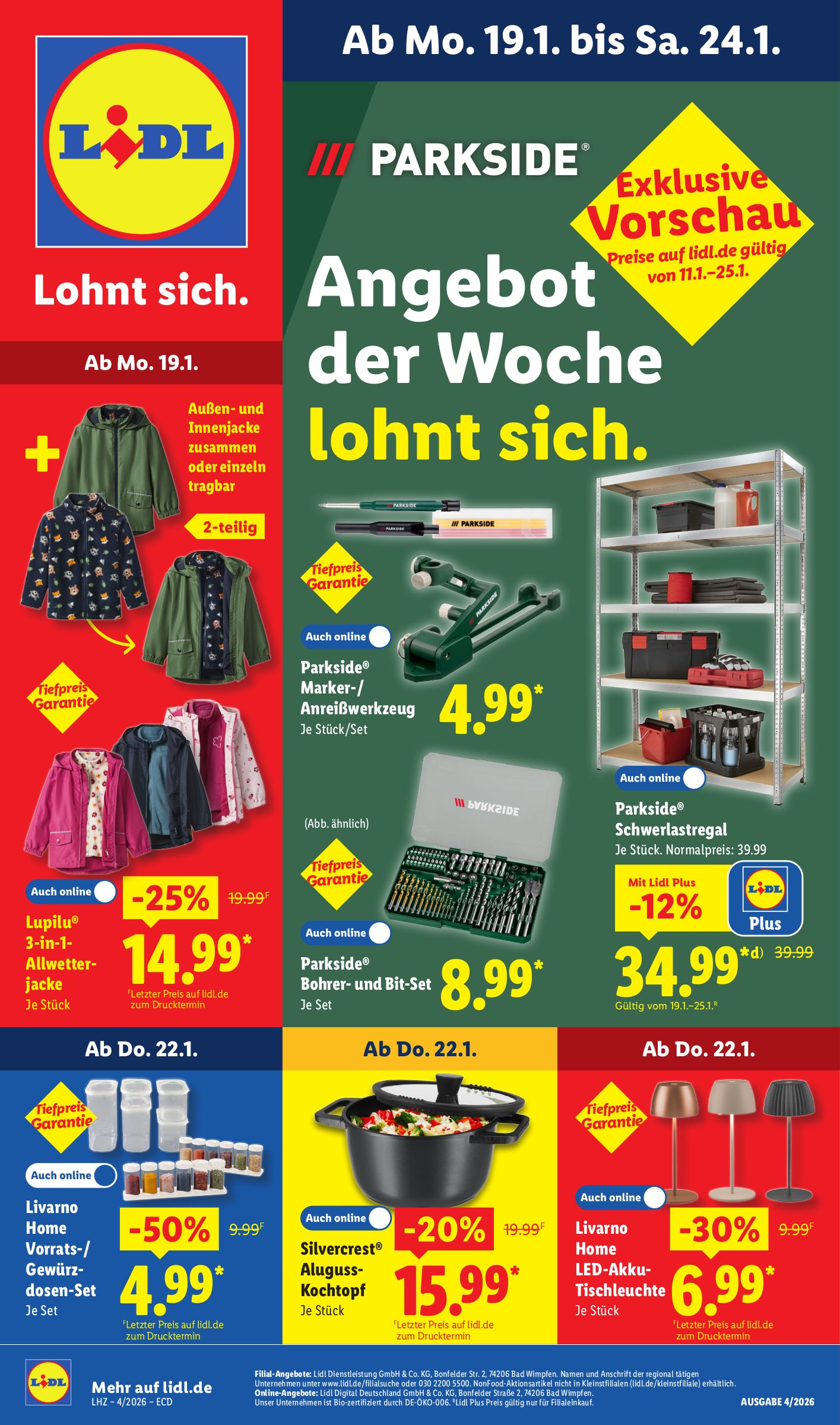 lidl - Lidl - Angebot der Woche-Prospekt gültig vom 19.01. bis 24.01.