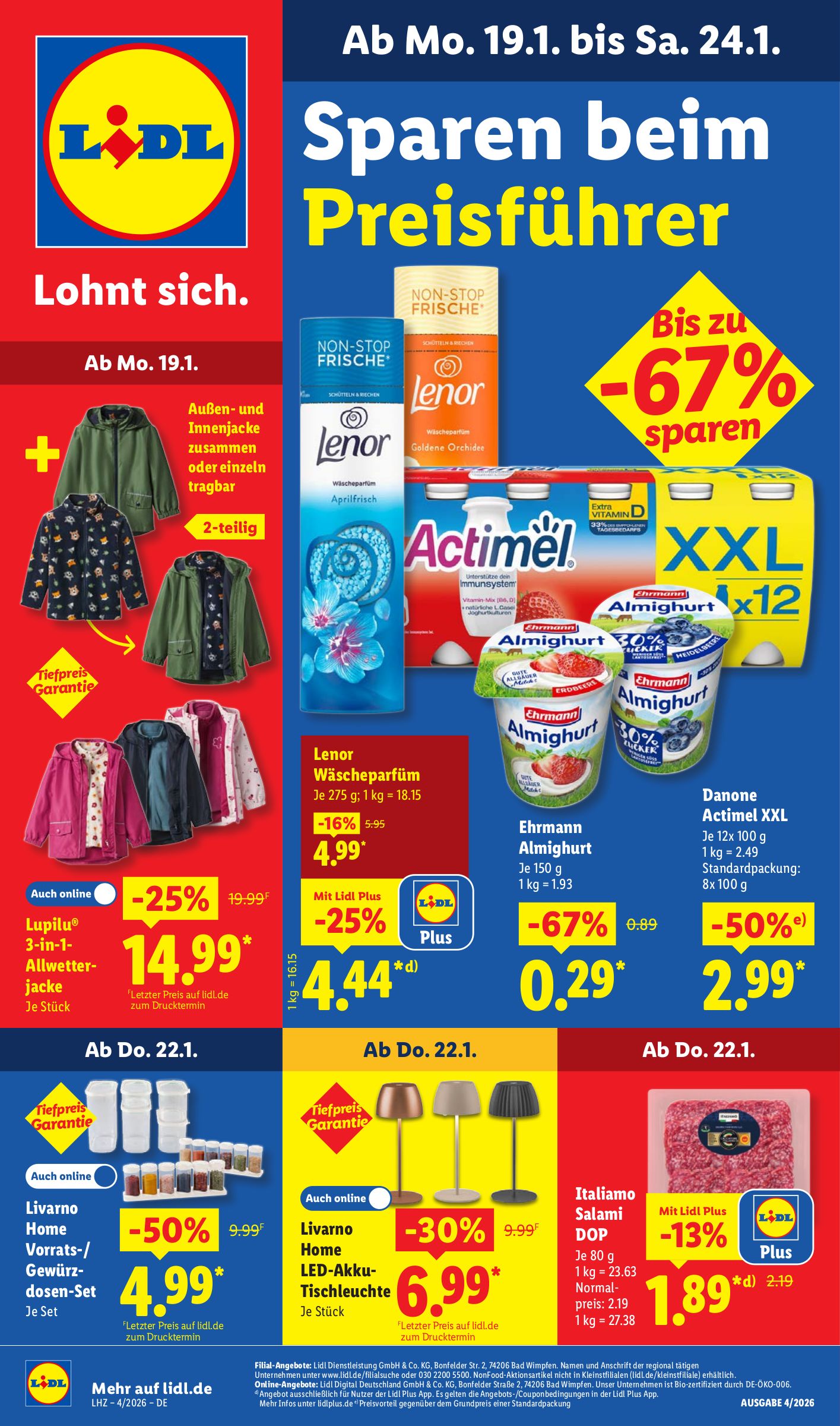 lidl - Lidl-Prospekt gültig vom 19.01. bis 24.01.