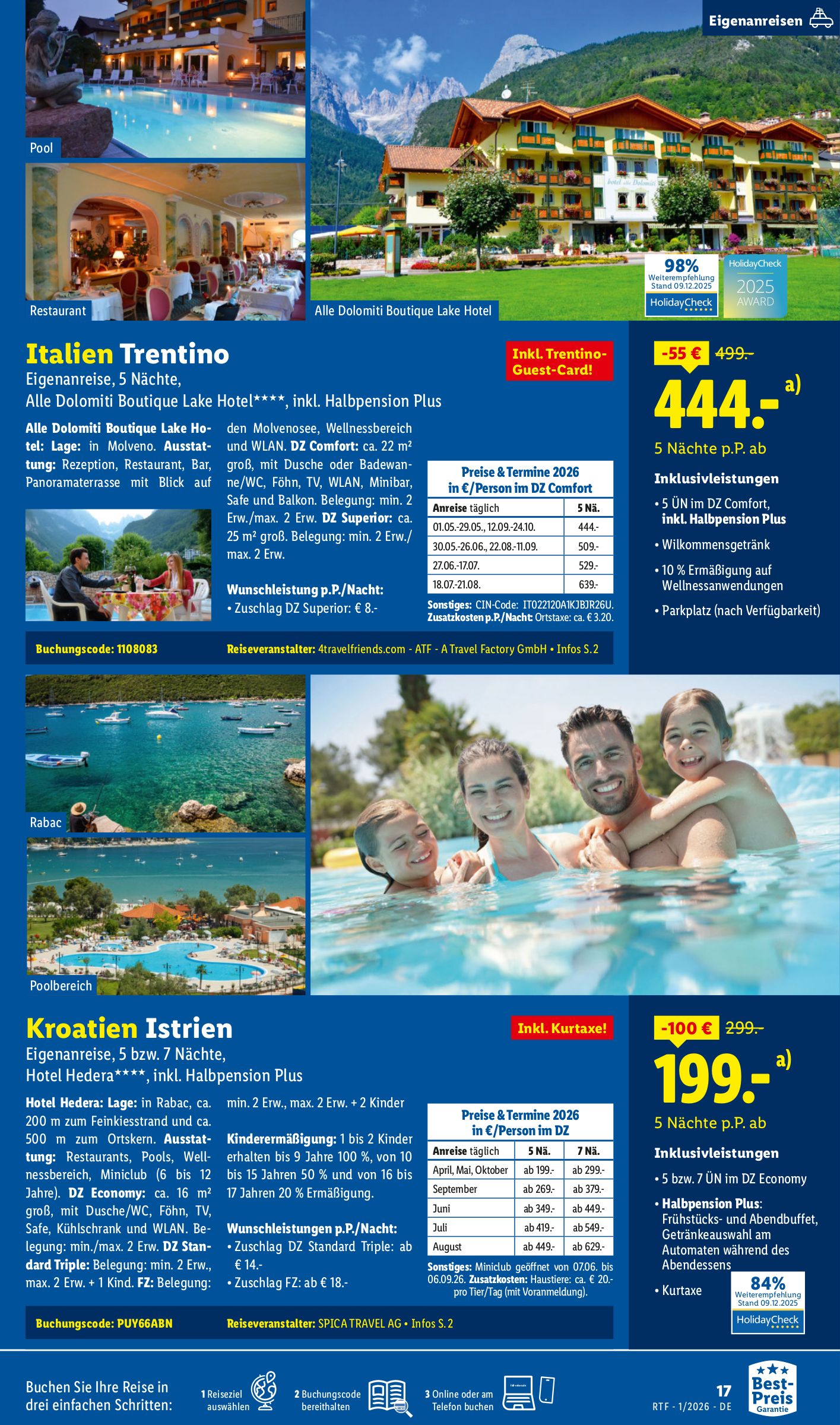 lidl - Lidl-reisen.de-Prospekt gültig vom 14.01. bis 01.02. - page: 17