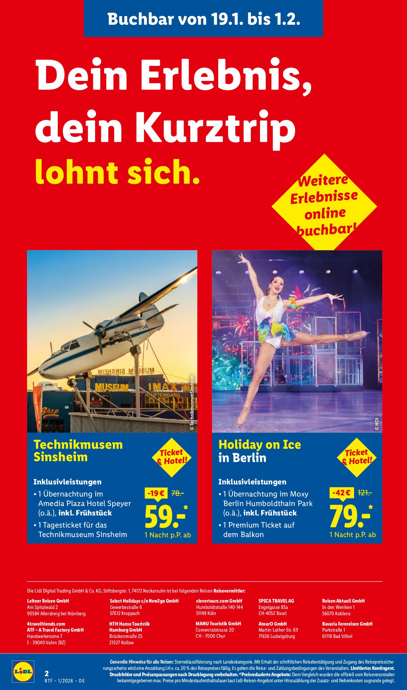 lidl - Lidl-reisen.de-Prospekt gültig vom 14.01. bis 01.02. - page: 2