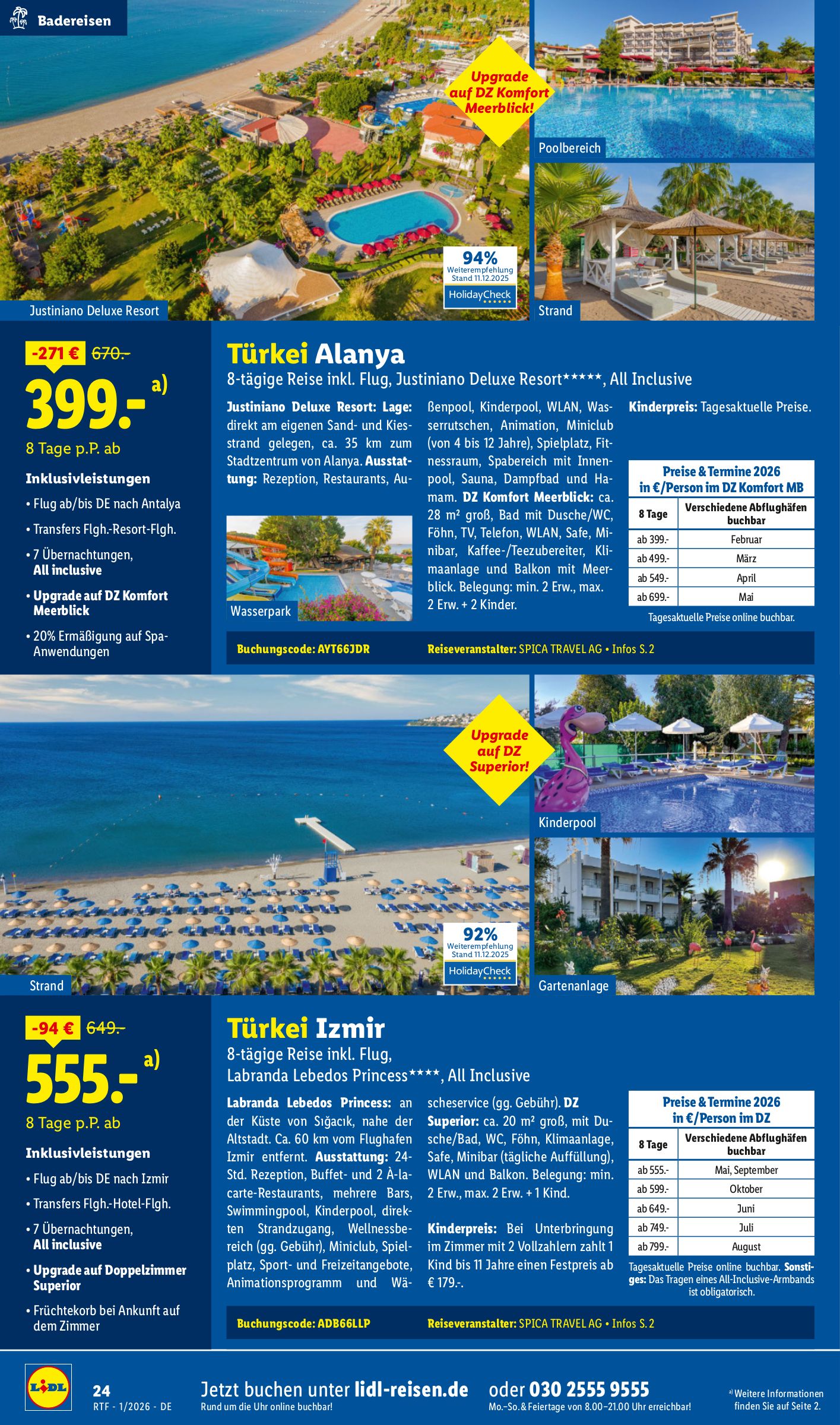 lidl - Lidl-reisen.de-Prospekt gültig vom 14.01. bis 01.02. - page: 24