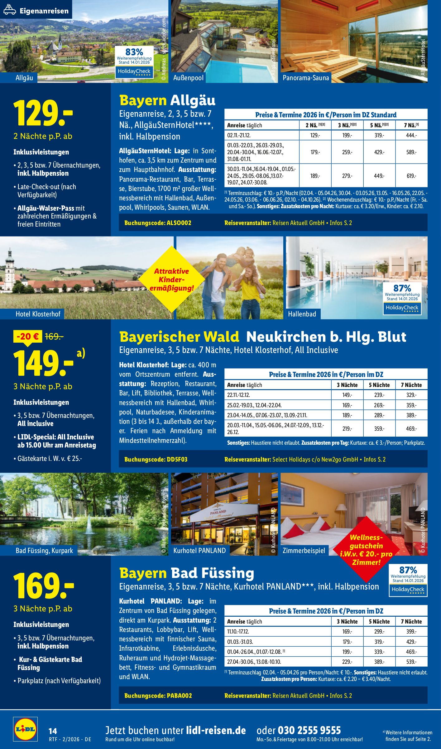 lidl - Lidl - Reisen-Prospekt gültig vom 14.02.2026 bis 15.03.2026 - page: 14