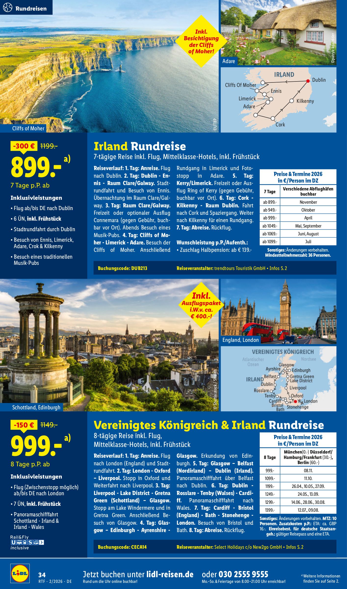 lidl - Lidl - Reisen-Prospekt gültig vom 14.02.2026 bis 15.03.2026 - page: 34