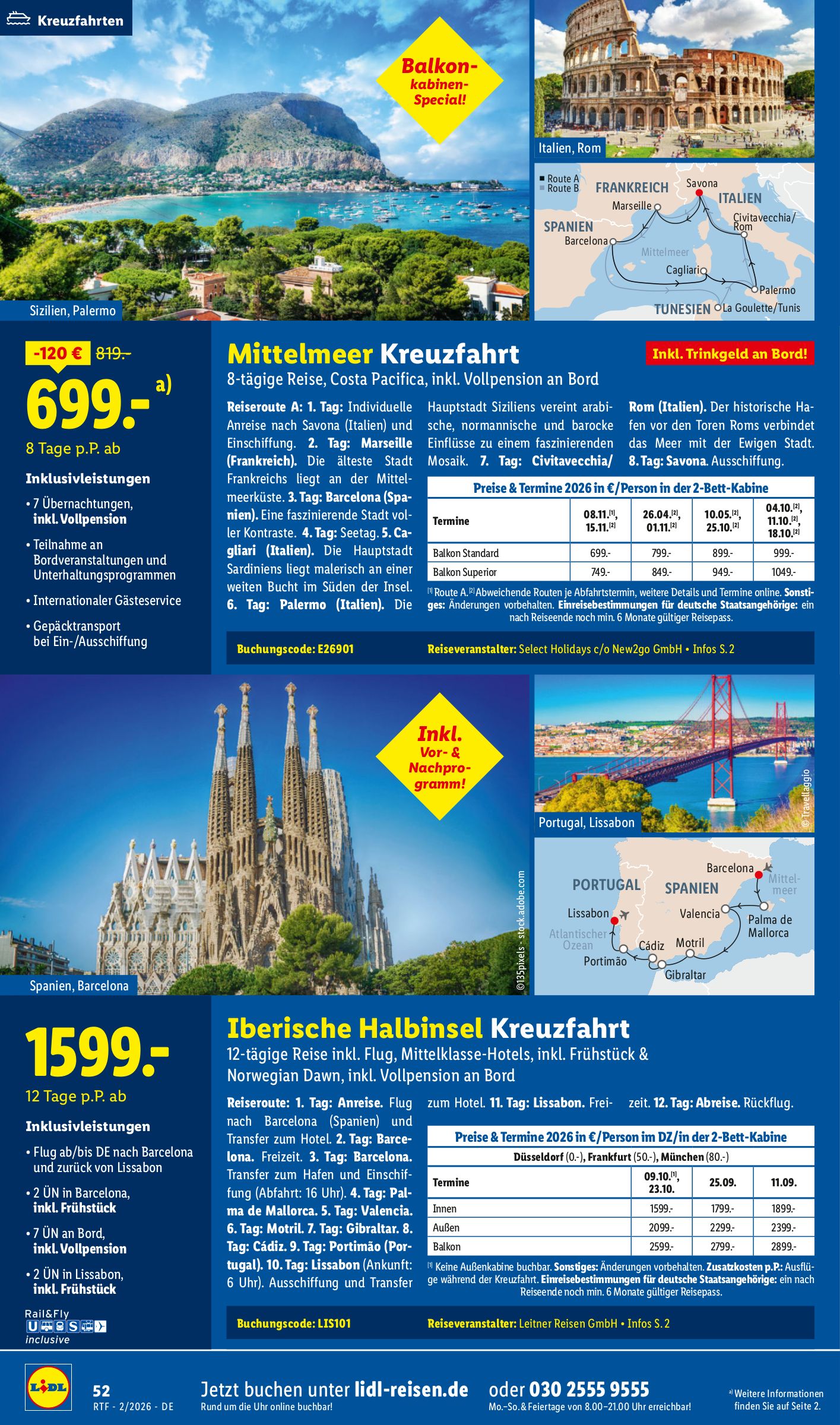 lidl - Lidl - Reisen-Prospekt gültig vom 14.02.2026 bis 15.03.2026 - page: 52