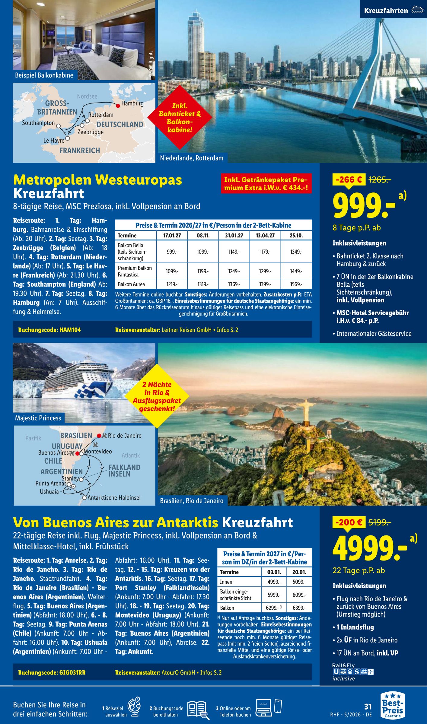 lidl - Lidl - Reisen Prospekt – von Mittwoch 29.04.2026 bis Sonntag 31.05.2026 - page: 31