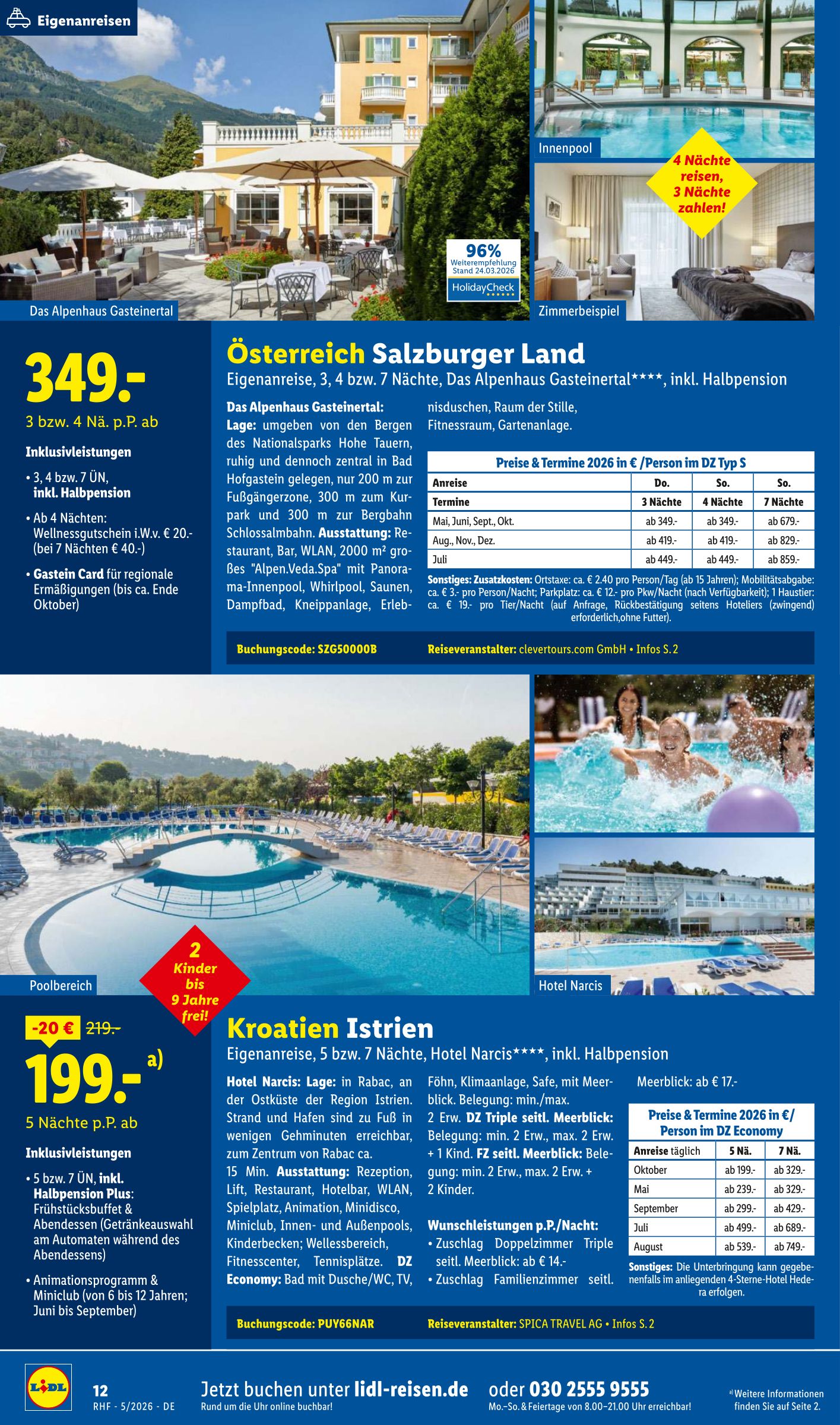 lidl - Lidl - Reisen Prospekt – von Mittwoch 29.04.2026 bis Sonntag 31.05.2026 - page: 12