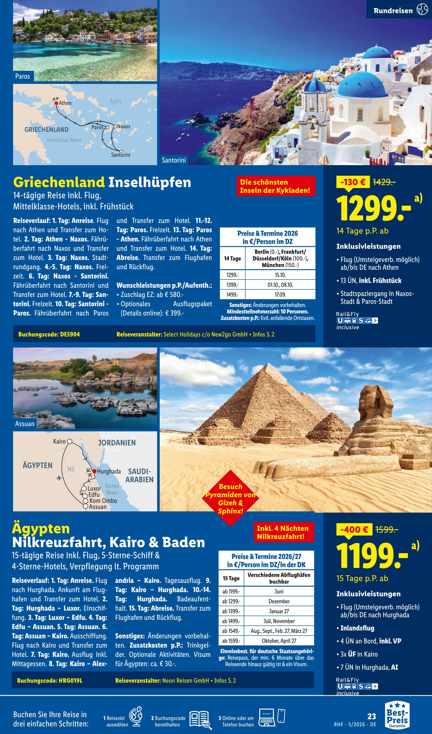 lidl - Lidl - Reisen Prospekt – von Mittwoch 29.04.2026 bis Sonntag 31.05.2026 - page: 23