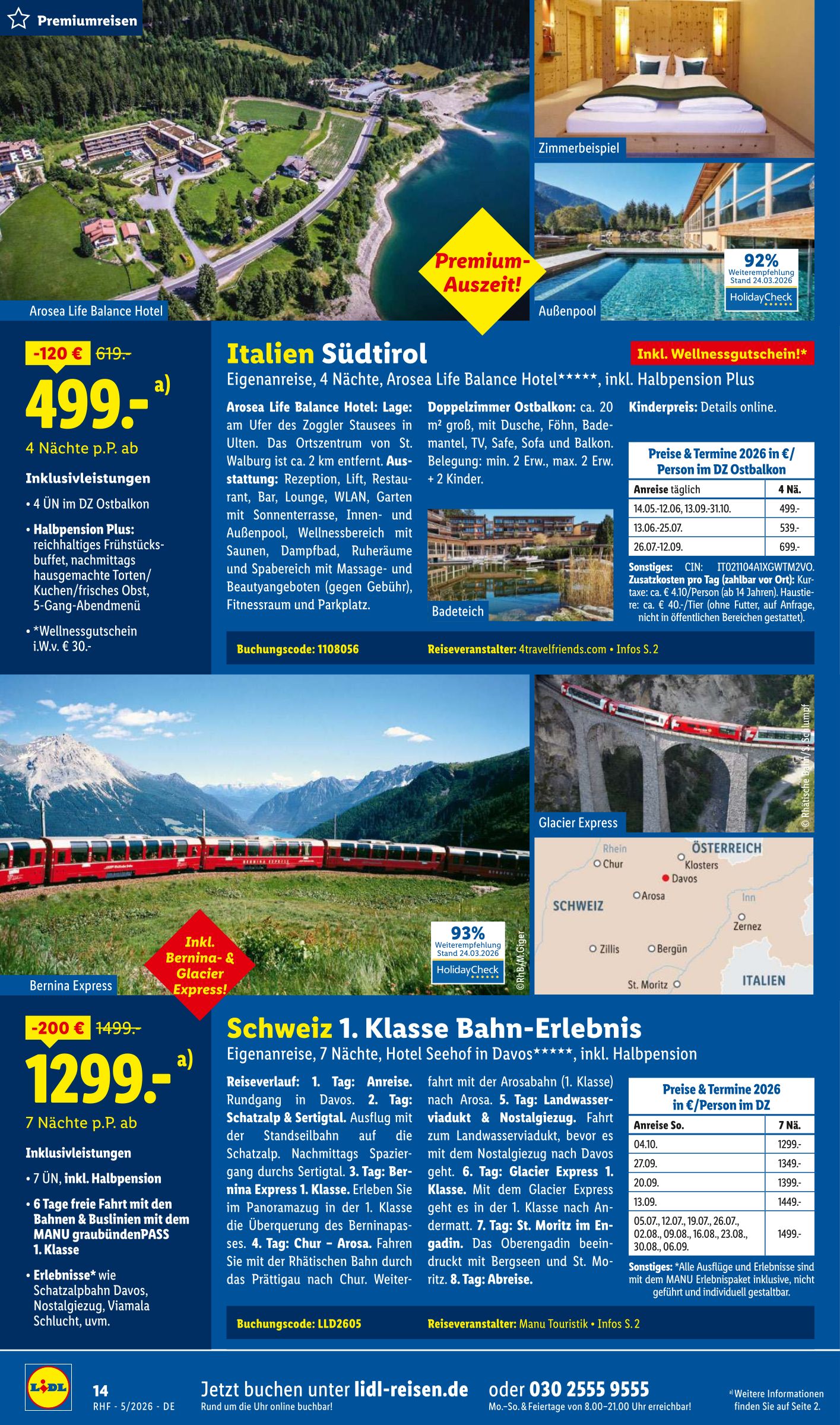 lidl - Lidl - Reisen Prospekt – von Mittwoch 29.04.2026 bis Sonntag 31.05.2026 - page: 14
