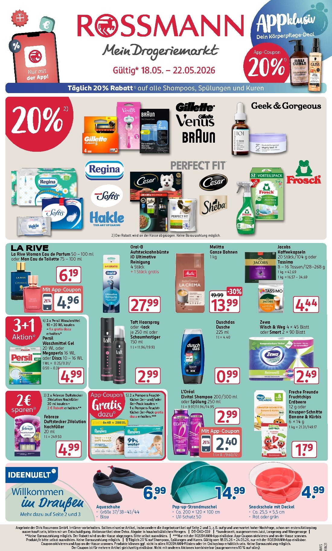 rossmann - ROSSMANN Prospekt nächste Woche – von Montag 18.05.2026 bis Freitag 22.05.2026