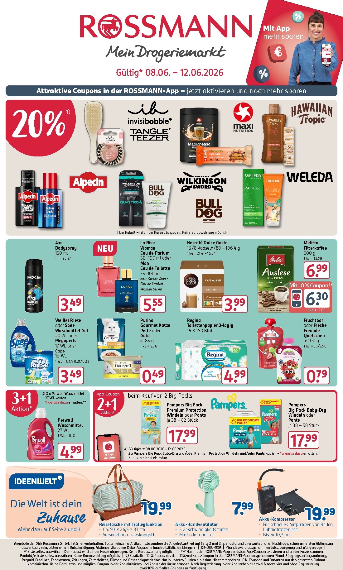 rossmann - ROSSMANN Prospekt nächste Woche – von Montag 08.06.2026 bis Freitag 12.06.2026 - page: 1