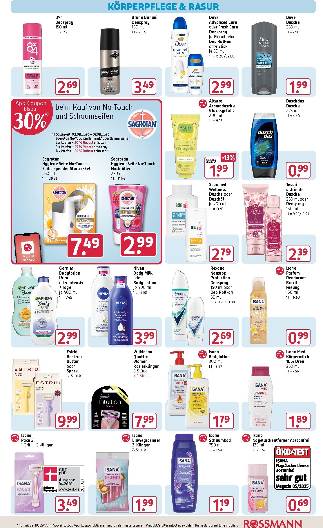 rossmann - ROSSMANN Prospekt nächste Woche – von Montag 03.08.2026 bis Freitag 07.08.2026 - page: 9