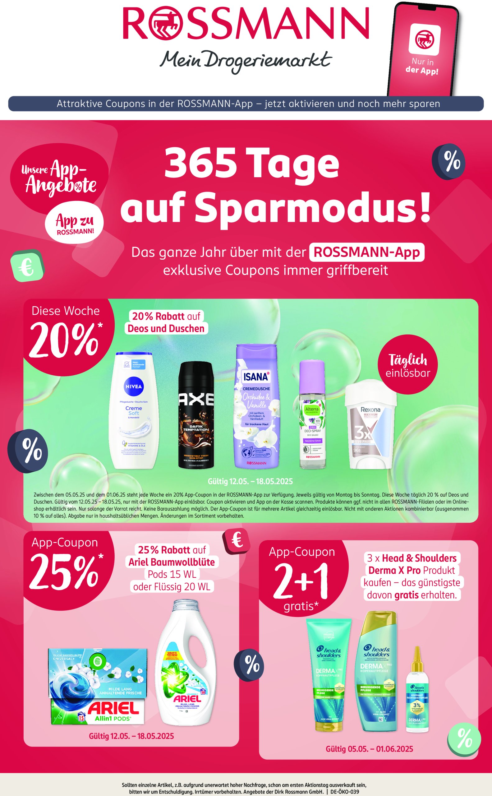 rossmann - ROSSMANN - App-Coupon-Prospekt gültig von 05.05. bis 01.06.