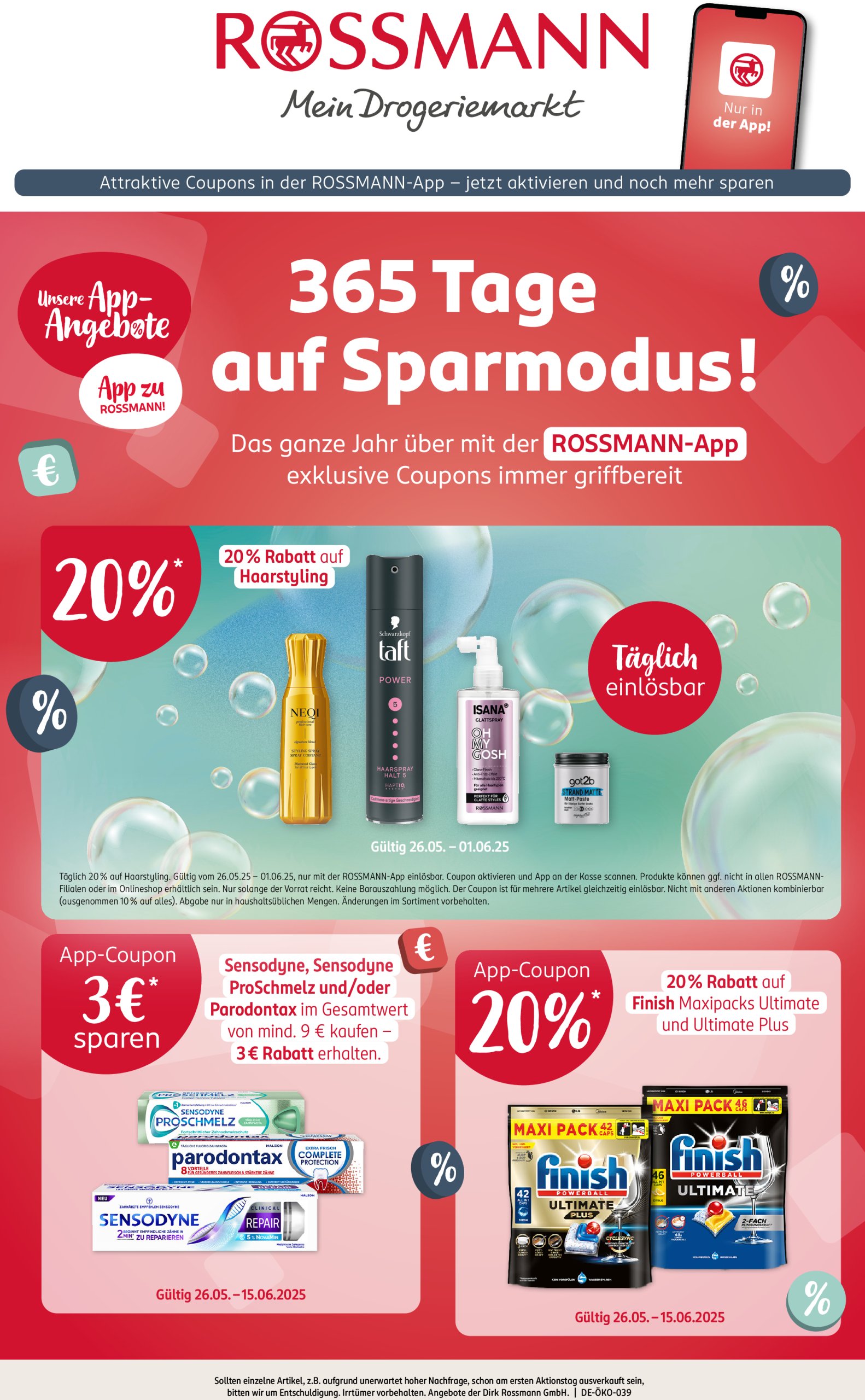 rossmann - ROSSMANN - App-Coupon-Prospekt gültig von 26.05. bis 15.06.