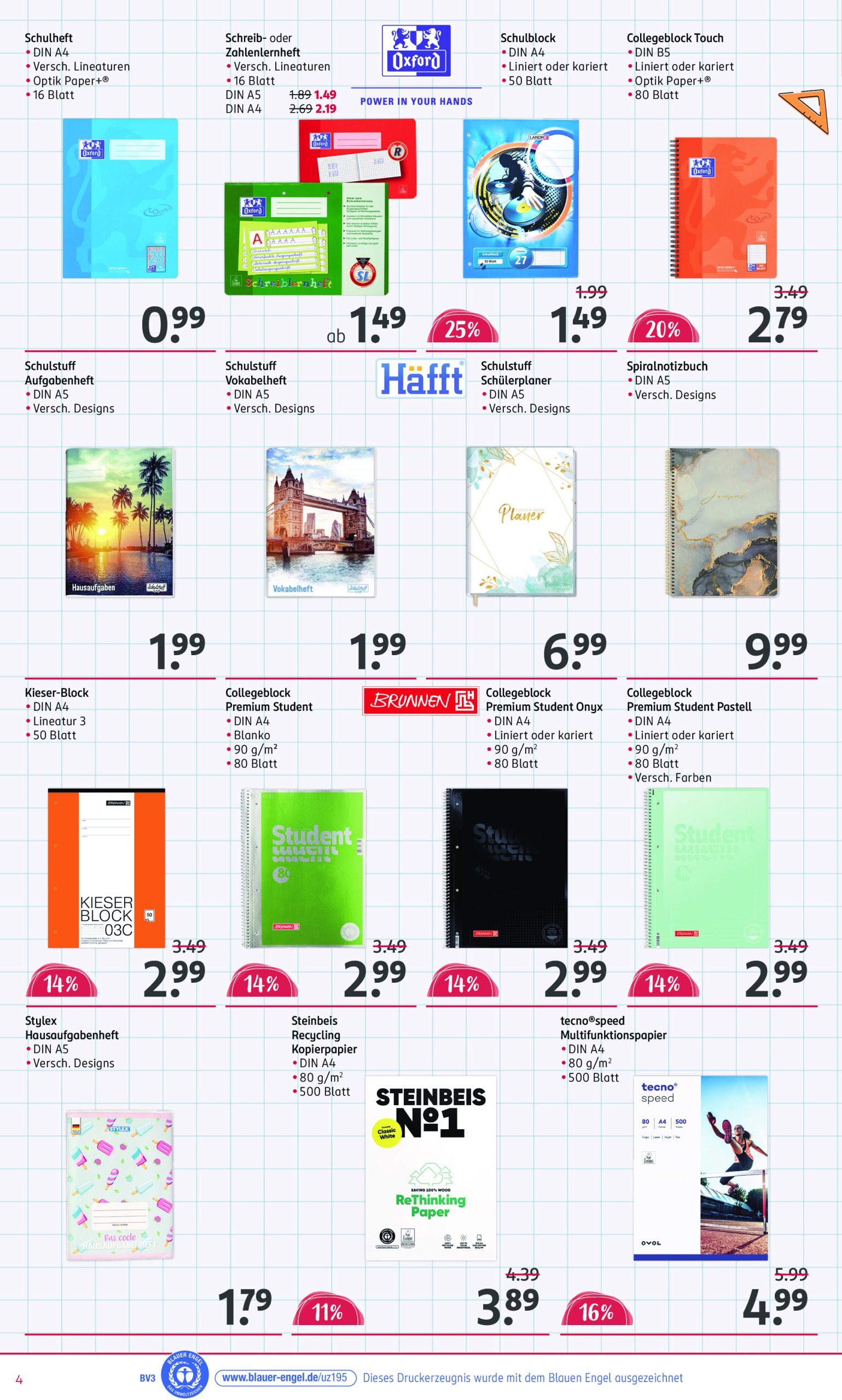 rossmann - ROSSMANN - Schulaktion-Prospekt gültig vom 30.06. bis 23.09. - page: 4