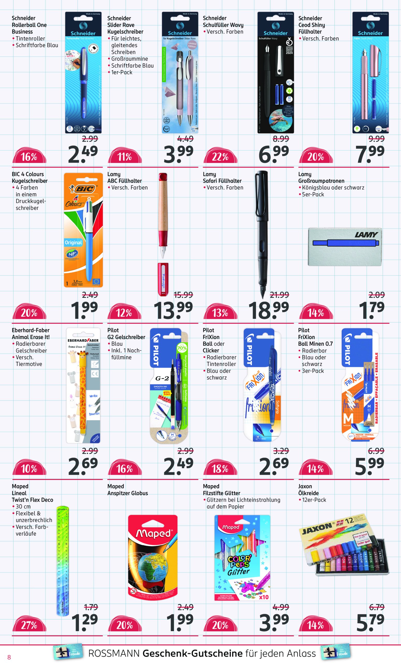 rossmann - ROSSMANN - Schulaktion-Prospekt gültig vom 30.06. bis 23.09. - page: 8