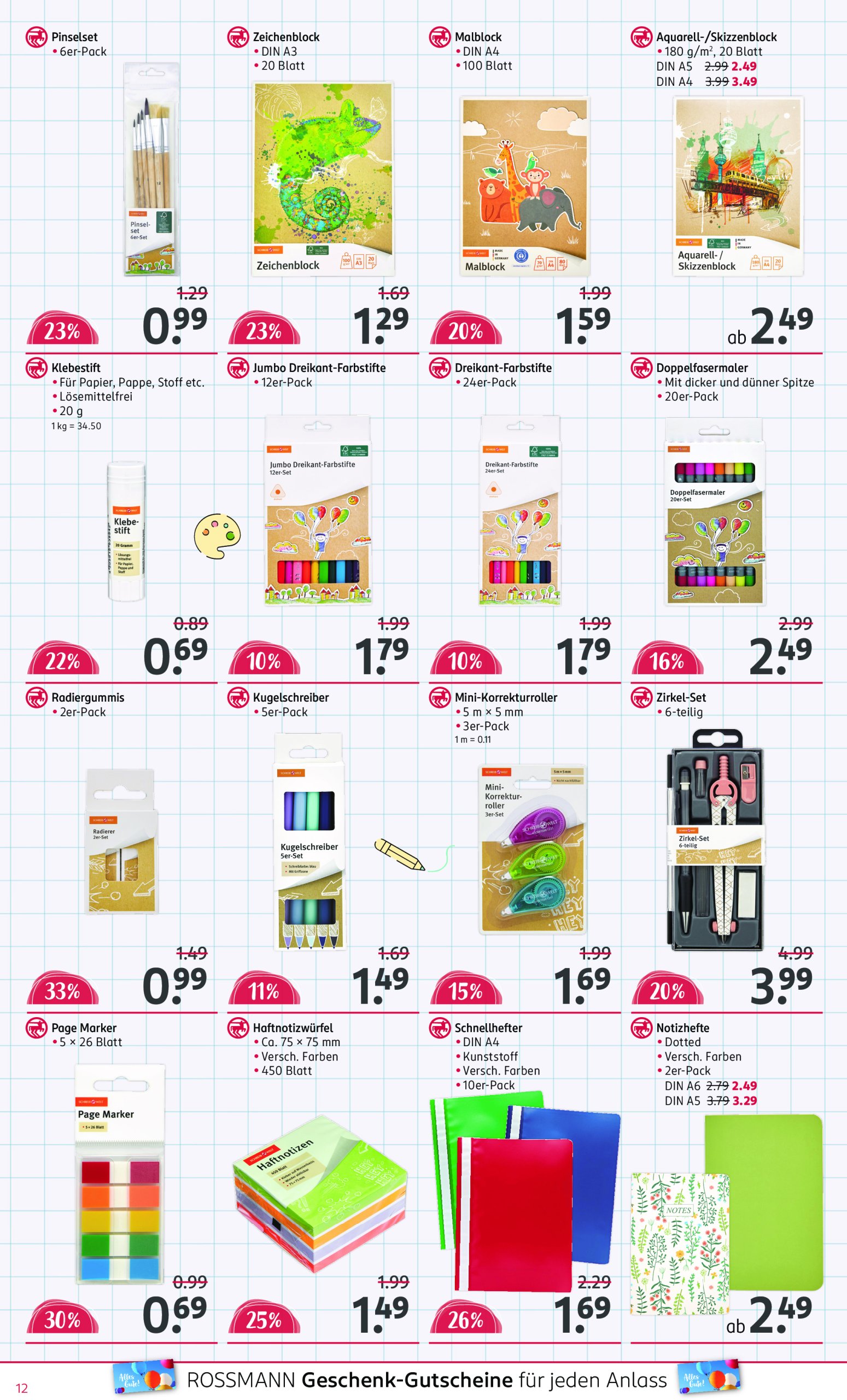 rossmann - ROSSMANN - Schulaktion-Prospekt gültig vom 30.06. bis 23.09. - page: 12