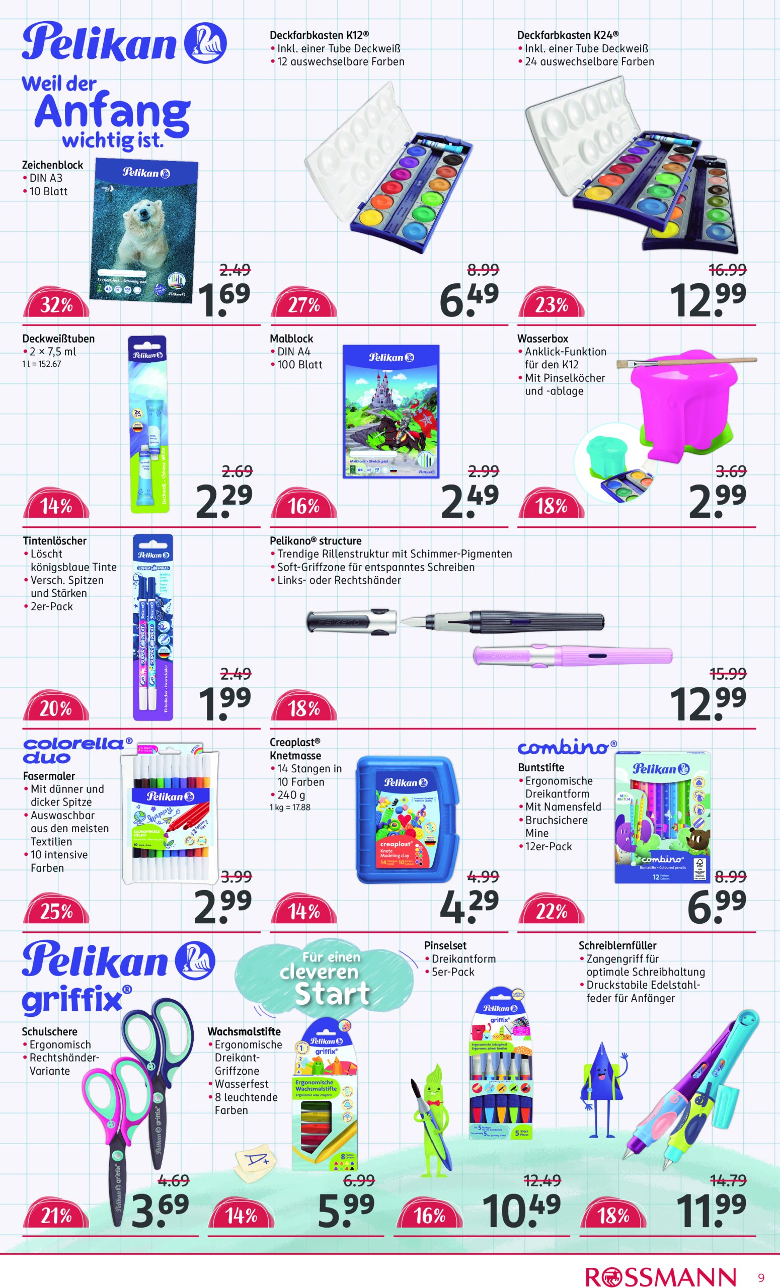rossmann - ROSSMANN - Schulaktion-Prospekt gültig vom 30.06. bis 23.09. - page: 9