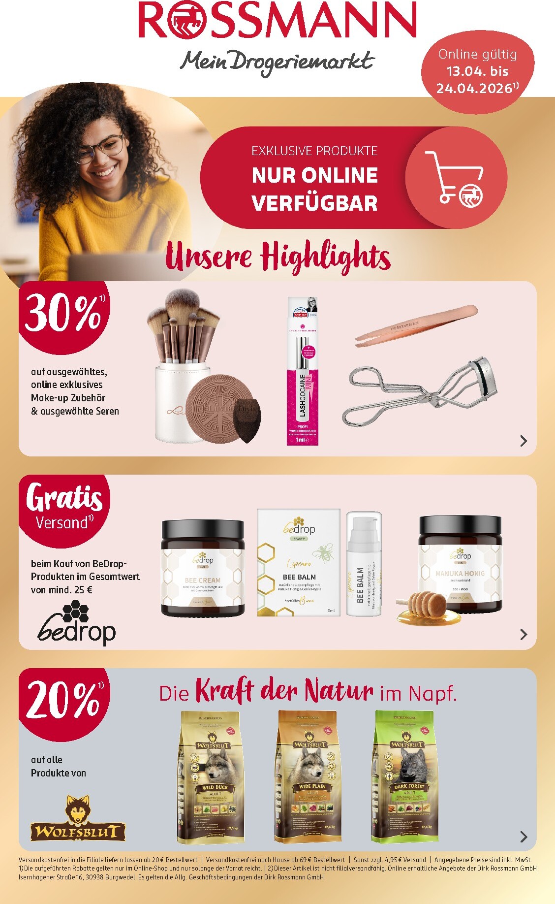 rossmann - ROSSMANN - Online Angebote Prospekt – von Montag 13.04.2026 bis Freitag 24.04.2026 - page: 1