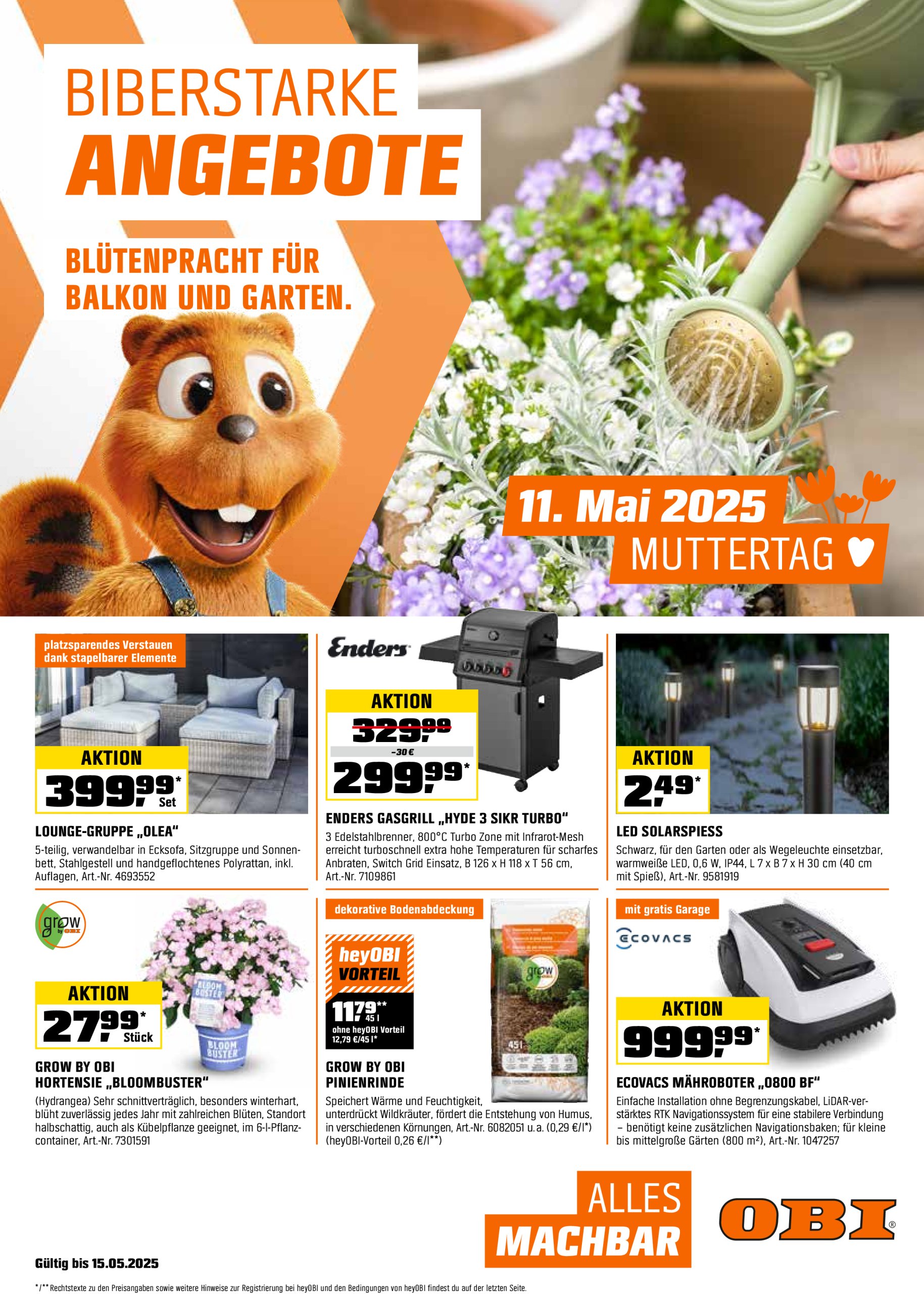 obi - Obi-Prospekt gültig von 01.05. bis 15.05.
