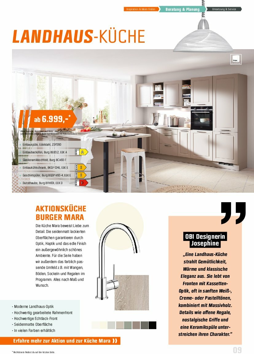 obi - Obi - Markenküchen-Prospekt gültig vom 30.07. bis 31.12. - page: 9