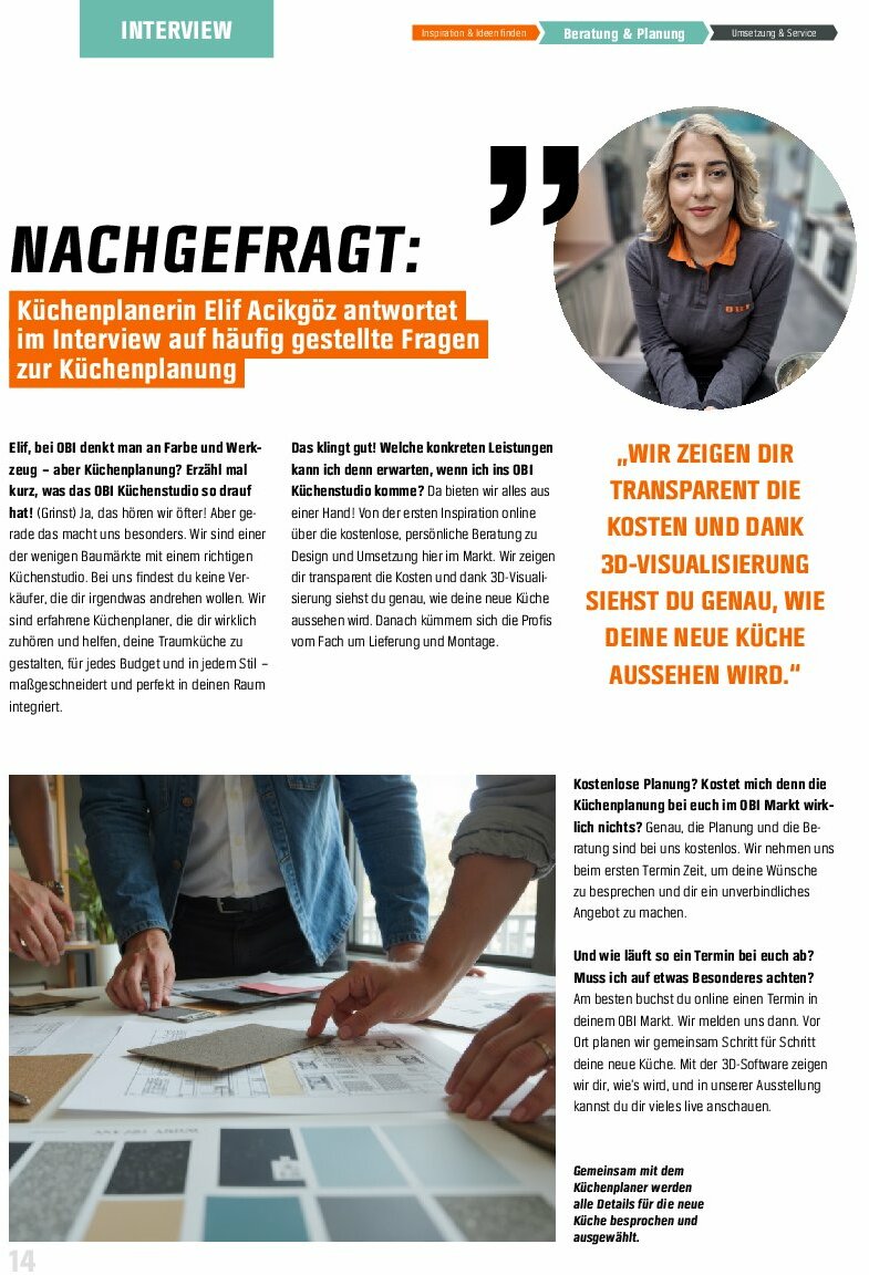 obi - Obi - Markenküchen-Prospekt gültig vom 30.07. bis 31.12. - page: 14
