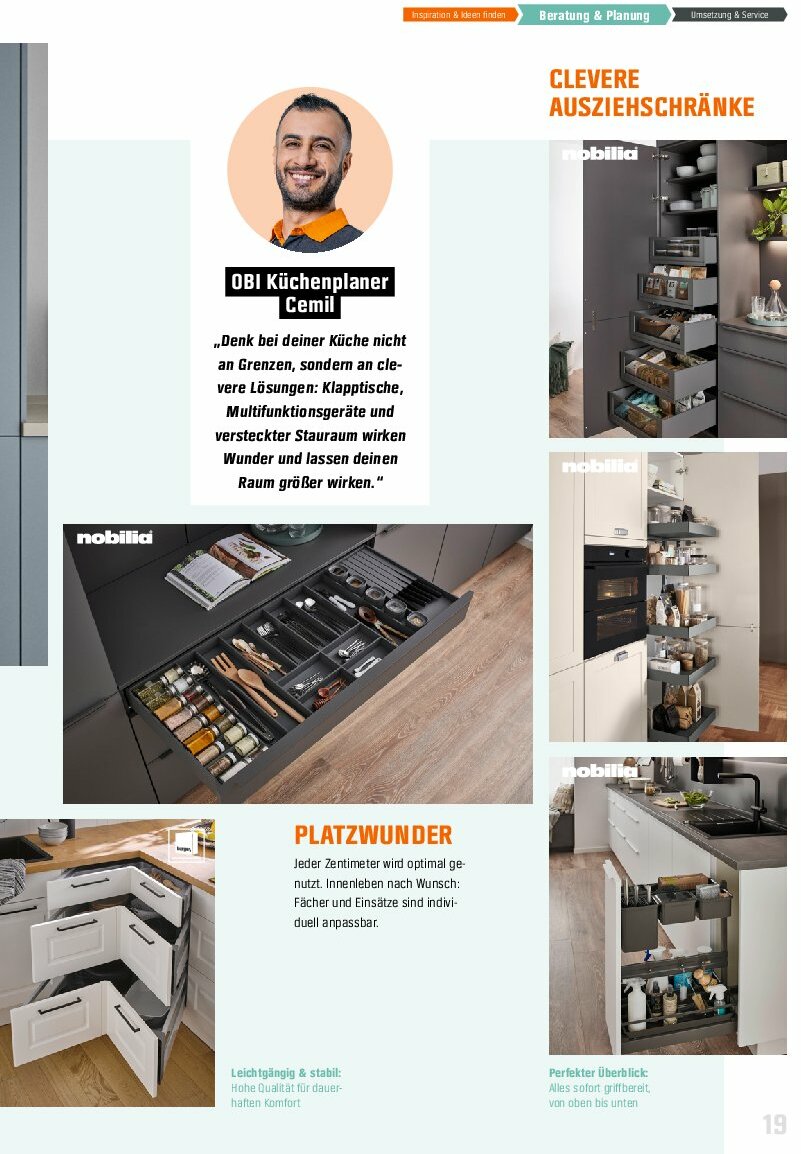 obi - Obi - Markenküchen-Prospekt gültig vom 30.07. bis 31.12. - page: 19