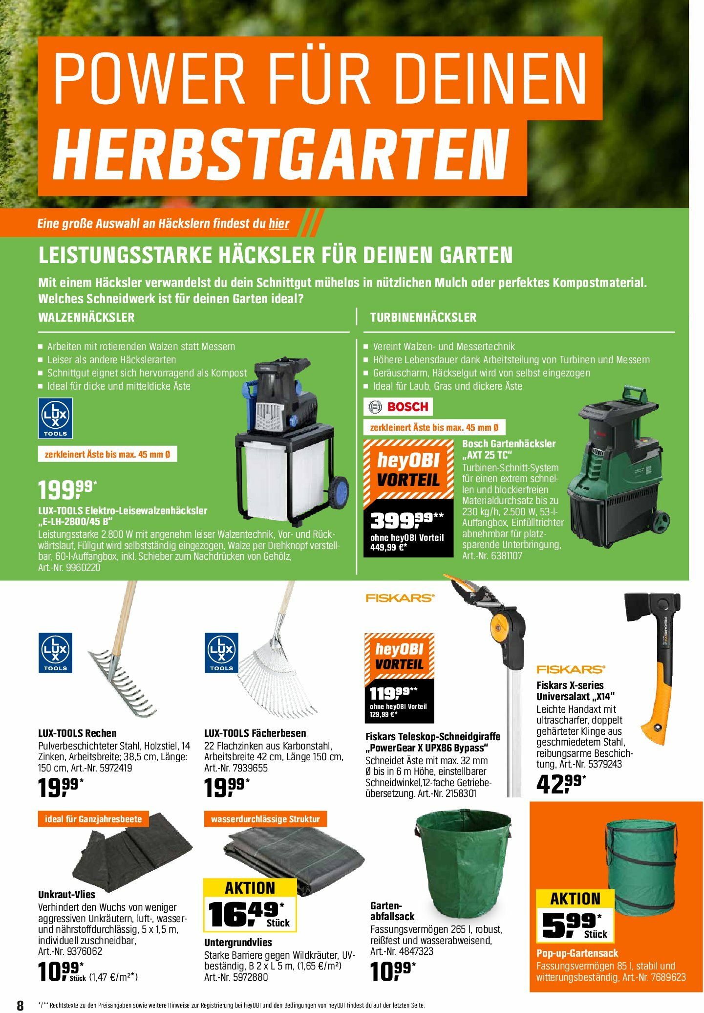 obi - Obi - Herbstzeit ist Pflanzzeit-Prospekt gültig vom 01.09. bis 18.10. - page: 8