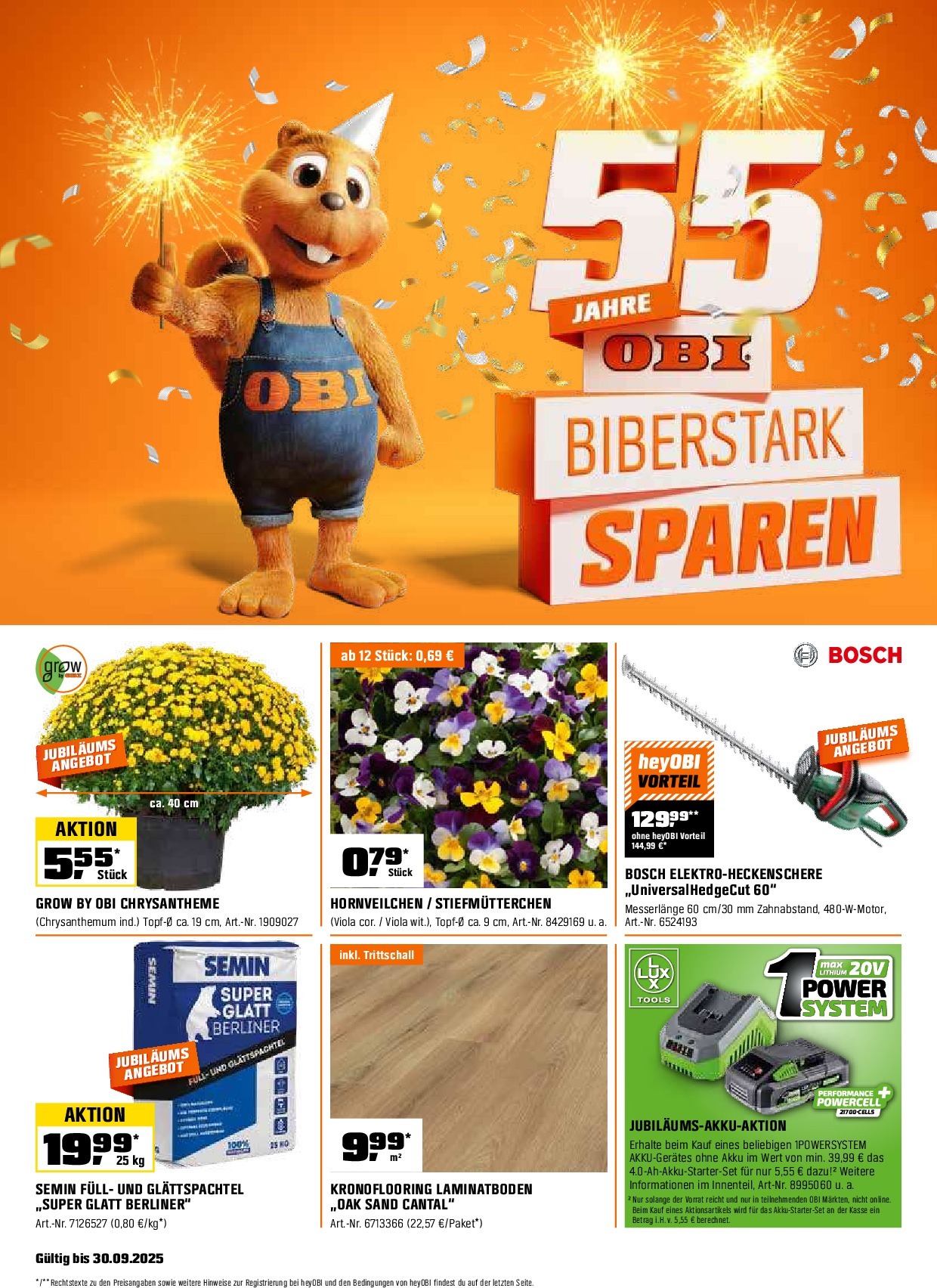 obi - Obi-Prospekt gültig vom 15.09. bis 30.09.