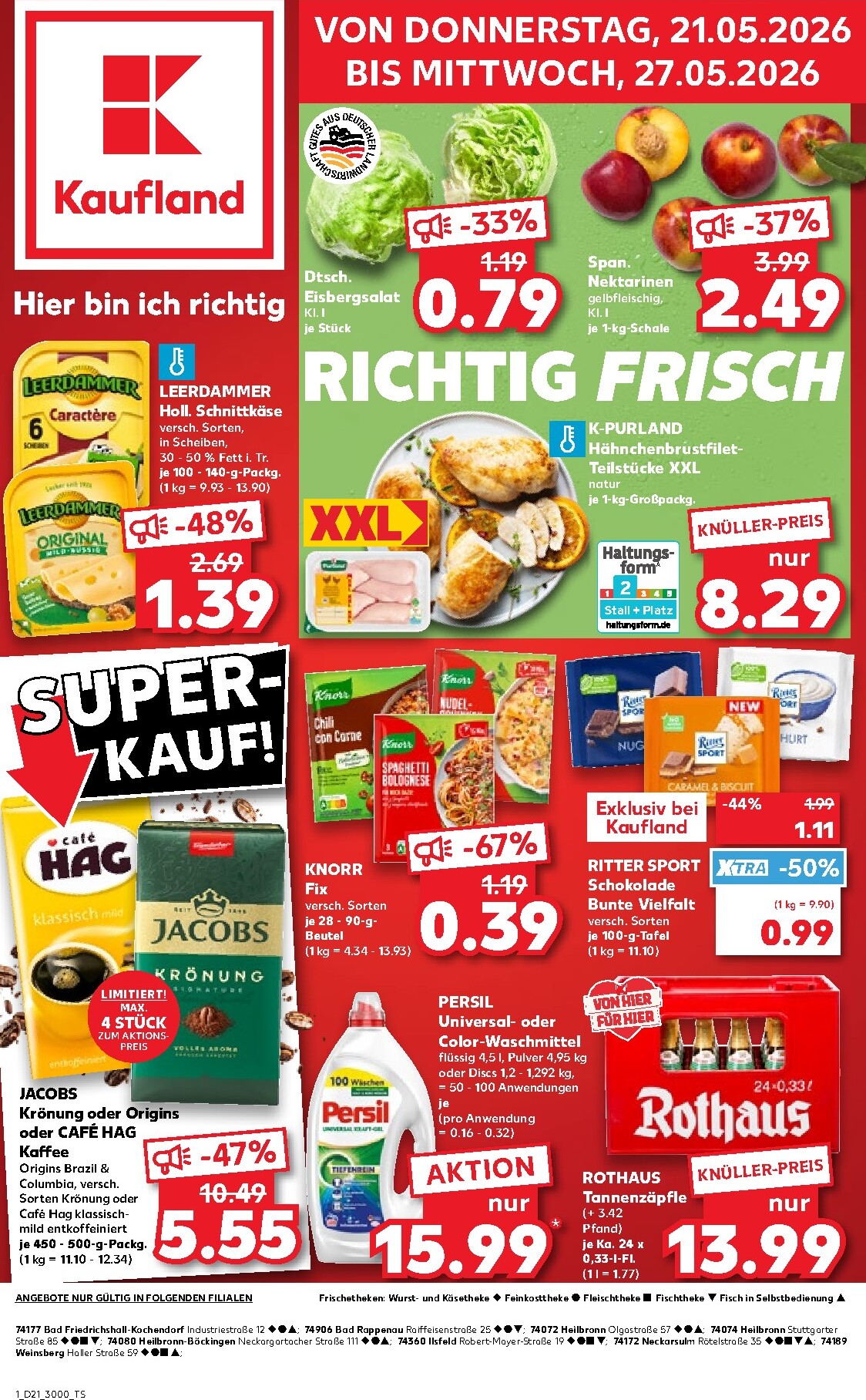 kaufland - Kaufland Prospekt nächste Woche – von Donnerstag 21.05.2026 bis Mittwoch 27.05.2026