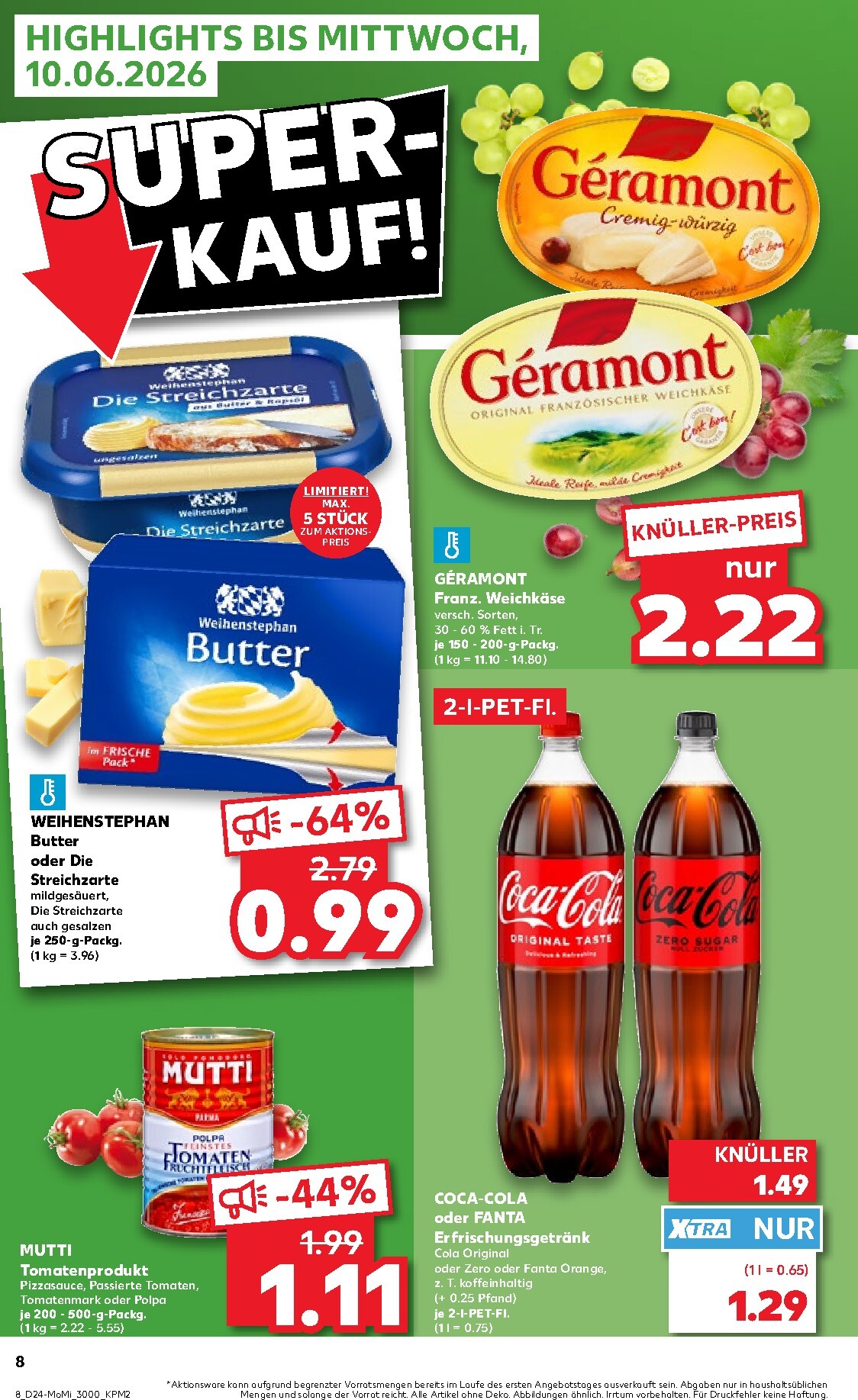 kaufland - Kaufland - Angebote ab Montag Prospekt nächste Woche – von Montag 08.06.2026 bis Mittwoch 10.06.2026 - page: 8