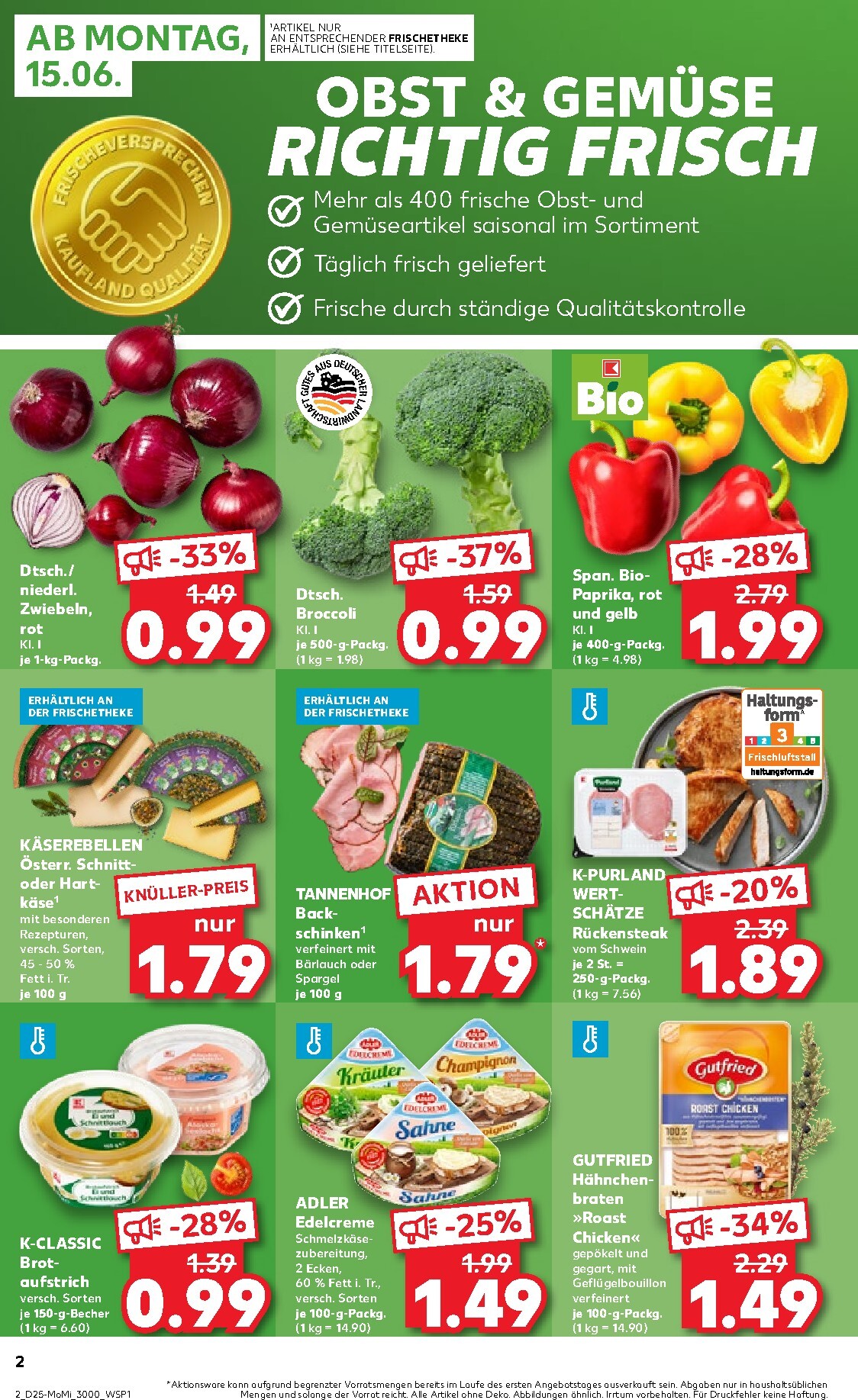 kaufland - Kaufland - Angebote ab Montag Prospekt nächste Woche – von Montag 15.06.2026 bis Mittwoch 17.06.2026 - page: 2