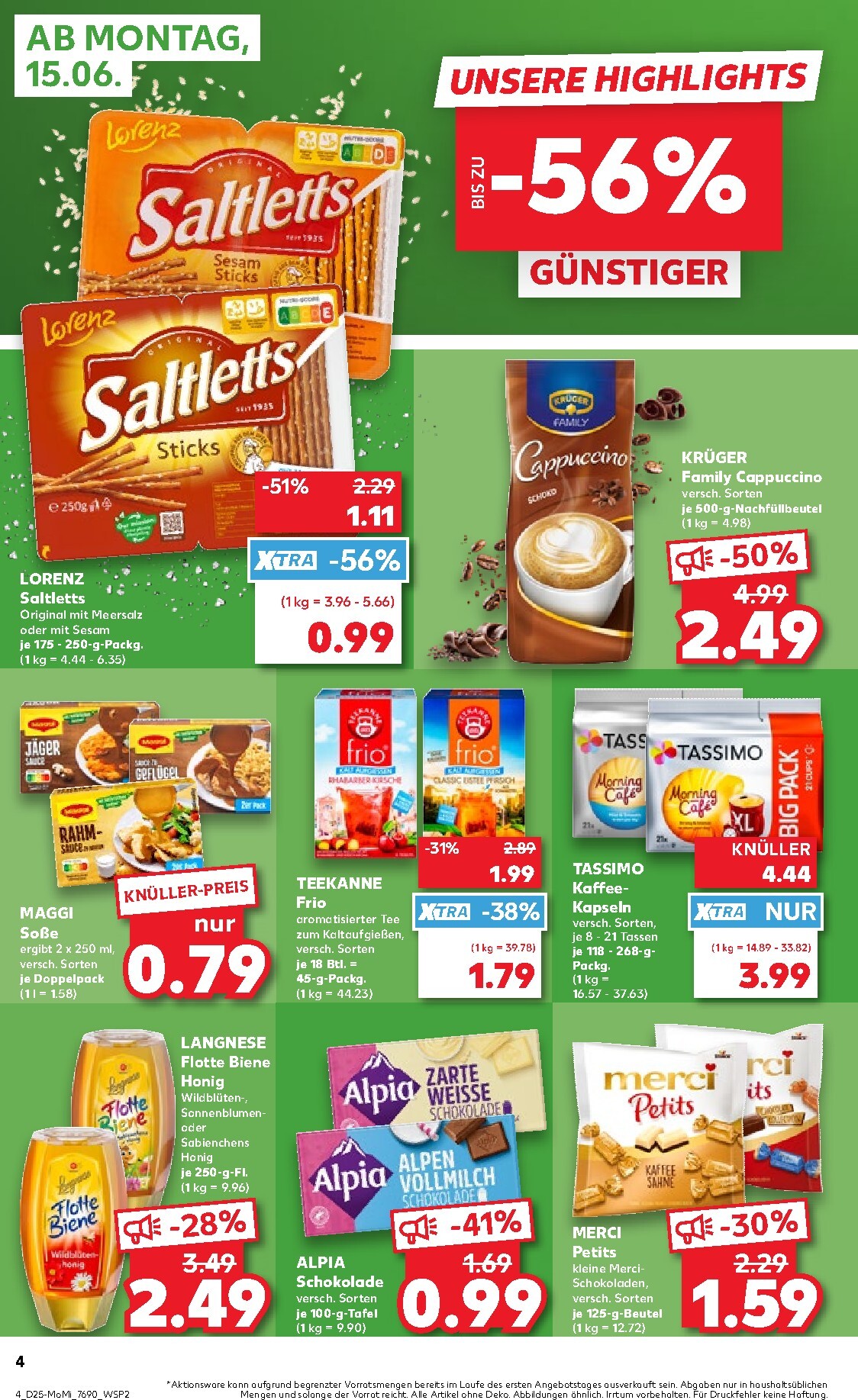 kaufland - Kaufland - Angebote ab Montag Prospekt nächste Woche – von Montag 15.06.2026 bis Mittwoch 17.06.2026 - page: 4