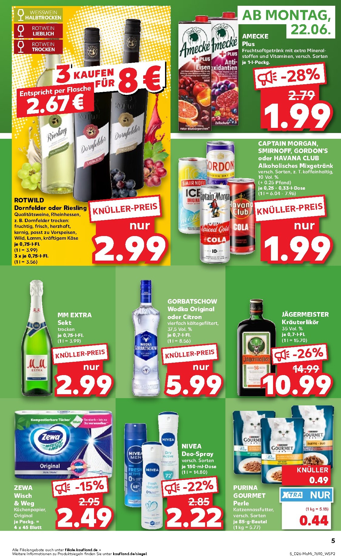 kaufland - Kaufland - Angebote ab Montag Prospekt nächste Woche – von Montag 22.06.2026 bis Mittwoch 24.06.2026 - page: 5