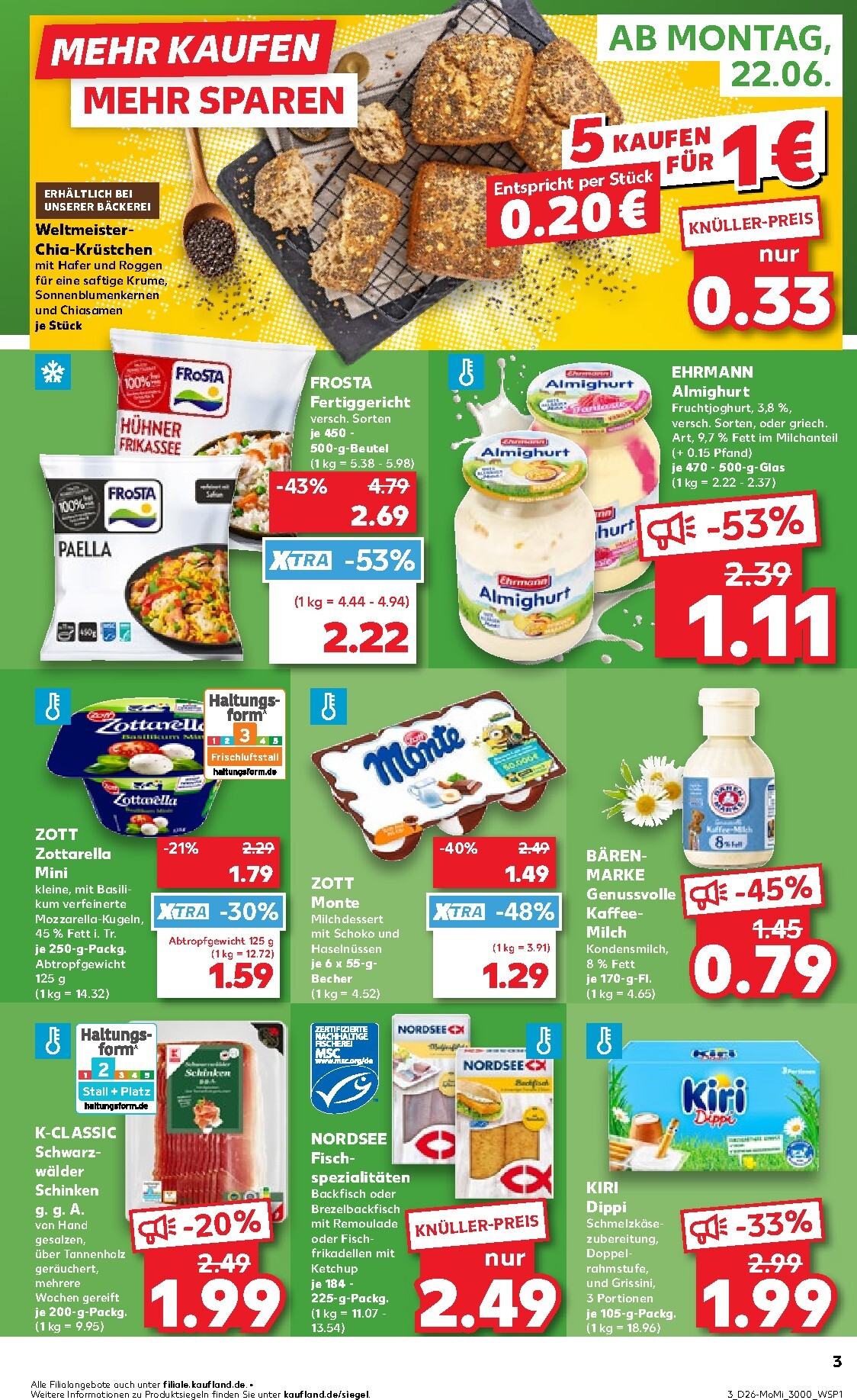 kaufland - Kaufland - Angebote ab Montag Prospekt nächste Woche – von Montag 22.06.2026 bis Mittwoch 24.06.2026 - page: 3