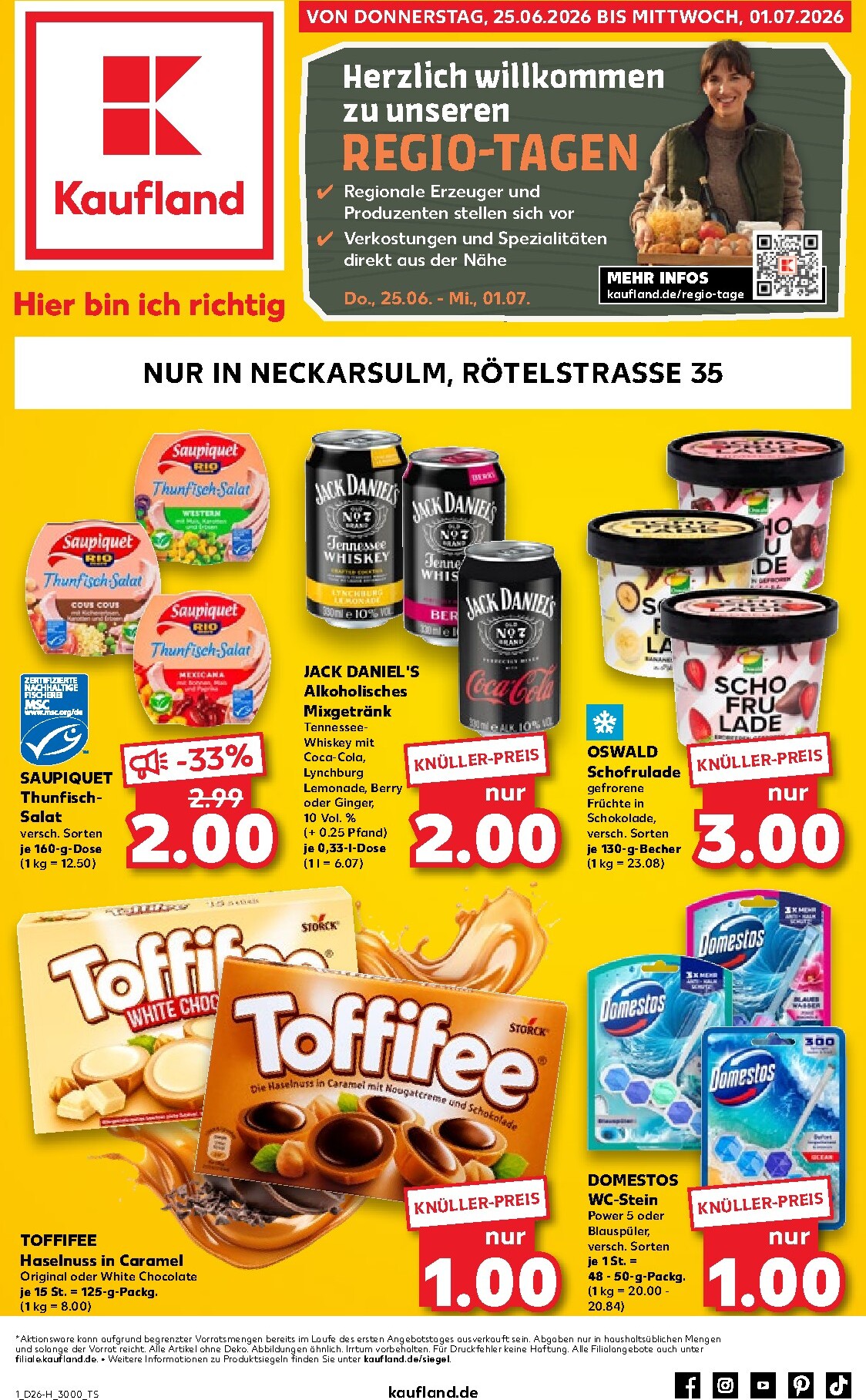 kaufland - Kaufland Prospekt nächste Woche – von Donnerstag 25.06.2026 bis Mittwoch 01.07.2026 - page: 1