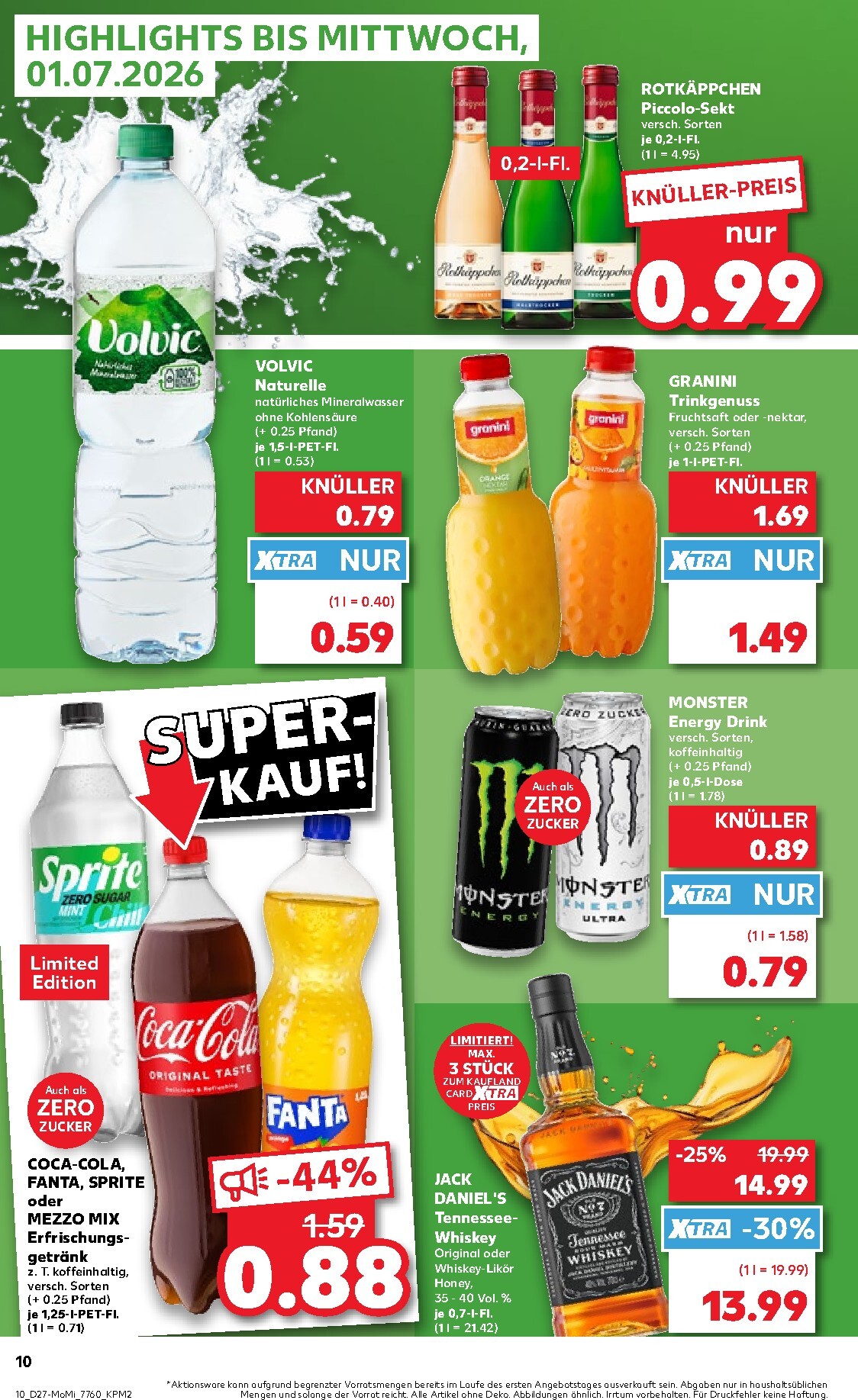 kaufland - Kaufland - Angebote ab Montag Prospekt nächste Woche – von Montag 29.06.2026 bis Mittwoch 01.07.2026 - page: 10