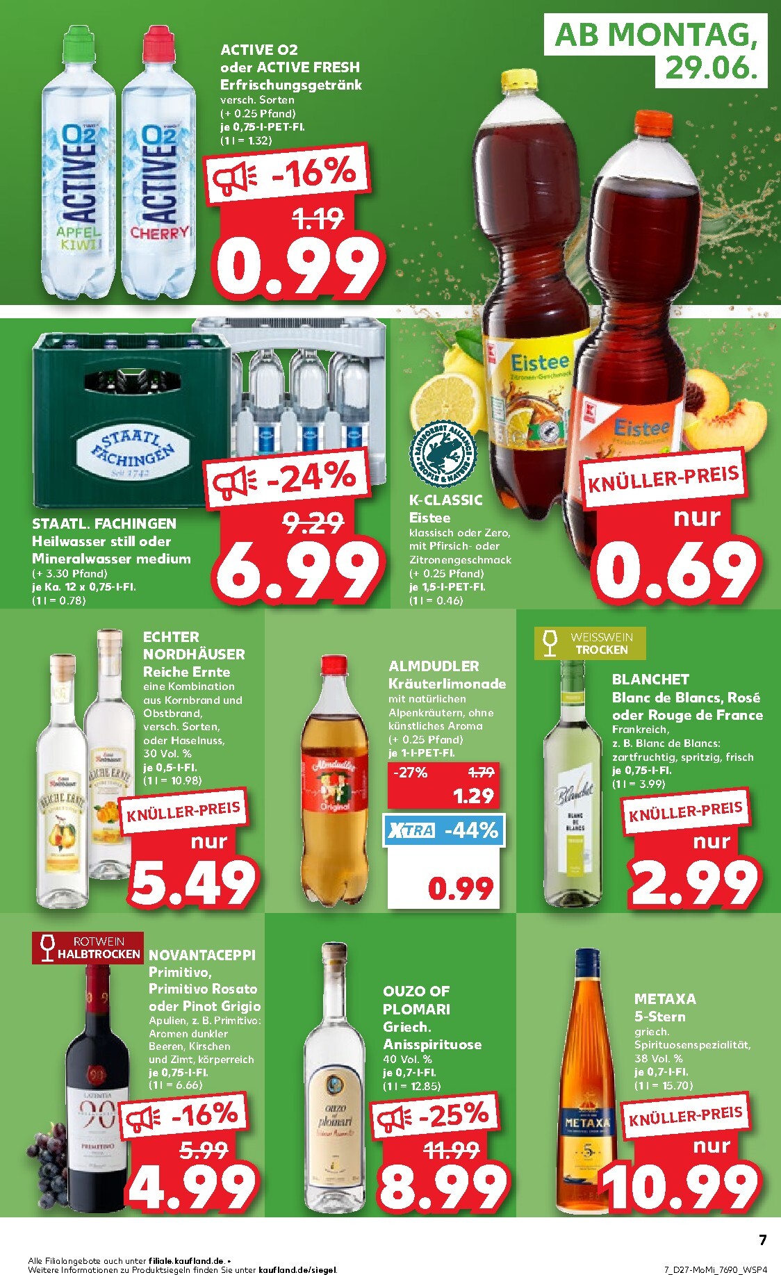 kaufland - Kaufland - Angebote ab Montag Prospekt nächste Woche – von Montag 29.06.2026 bis Mittwoch 01.07.2026 - page: 7