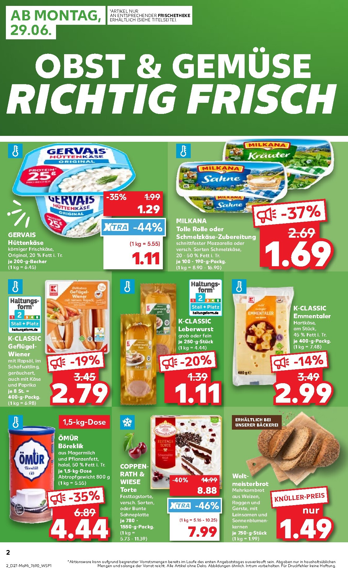 kaufland - Kaufland - Angebote ab Montag Prospekt nächste Woche – von Montag 29.06.2026 bis Mittwoch 01.07.2026 - page: 2