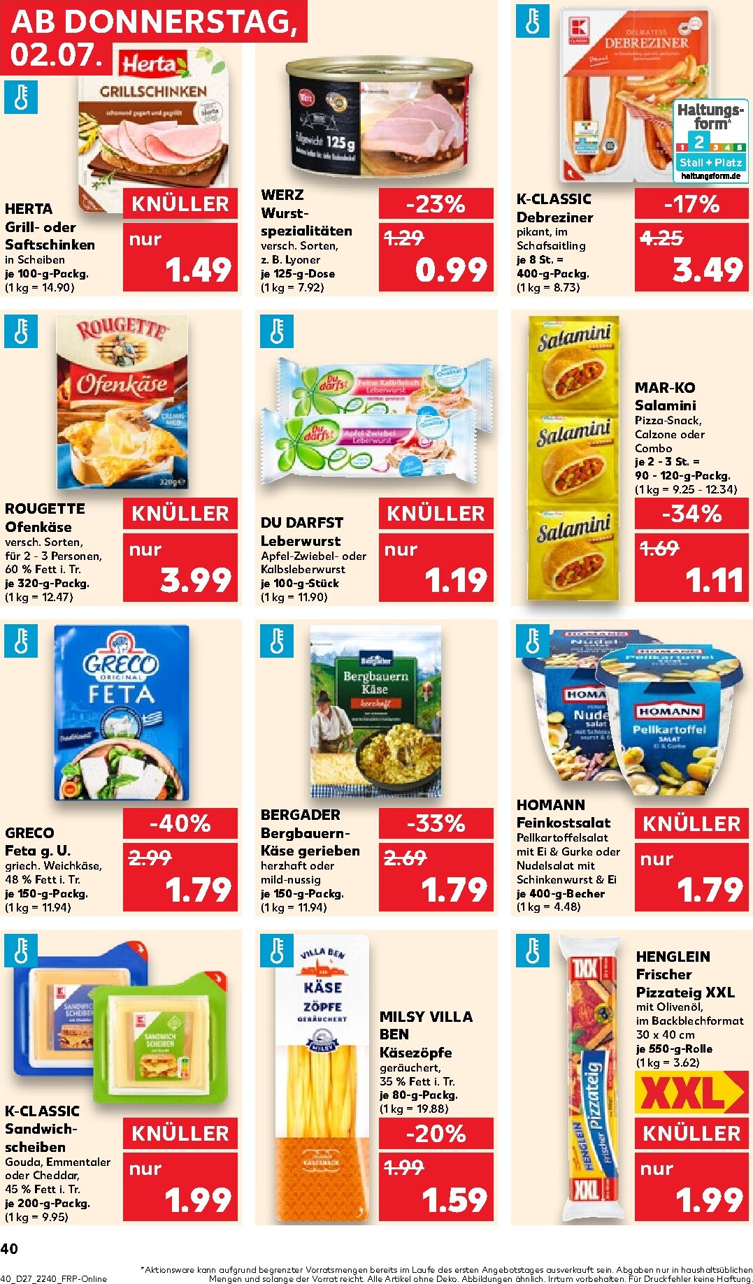 kaufland - Kaufland Prospekt nächste Woche – von Donnerstag 02.07.2026 bis Mittwoch 08.07.2026 - page: 38