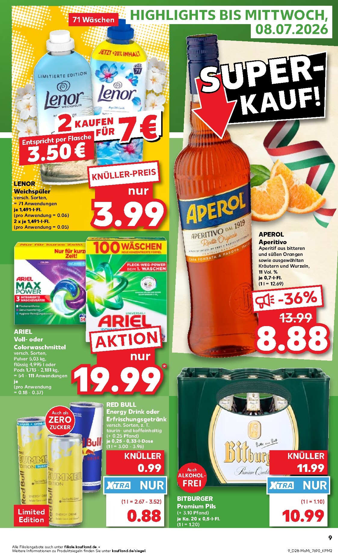 kaufland - Kaufland - Angebote ab Montag Prospekt nächste Woche – von Montag 06.07.2026 bis Mittwoch 08.07.2026 - page: 9