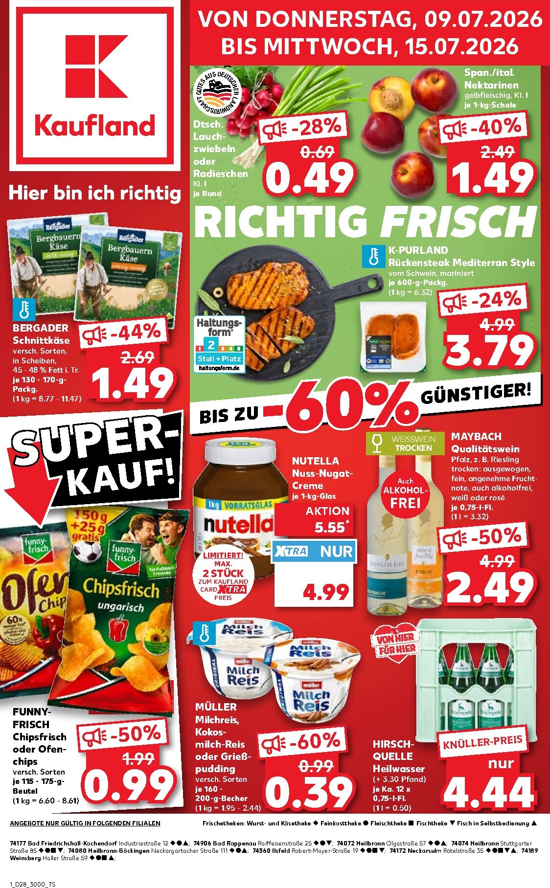 kaufland - Kaufland Prospekt nächste Woche – von Donnerstag 09.07.2026 bis Mittwoch 15.07.2026