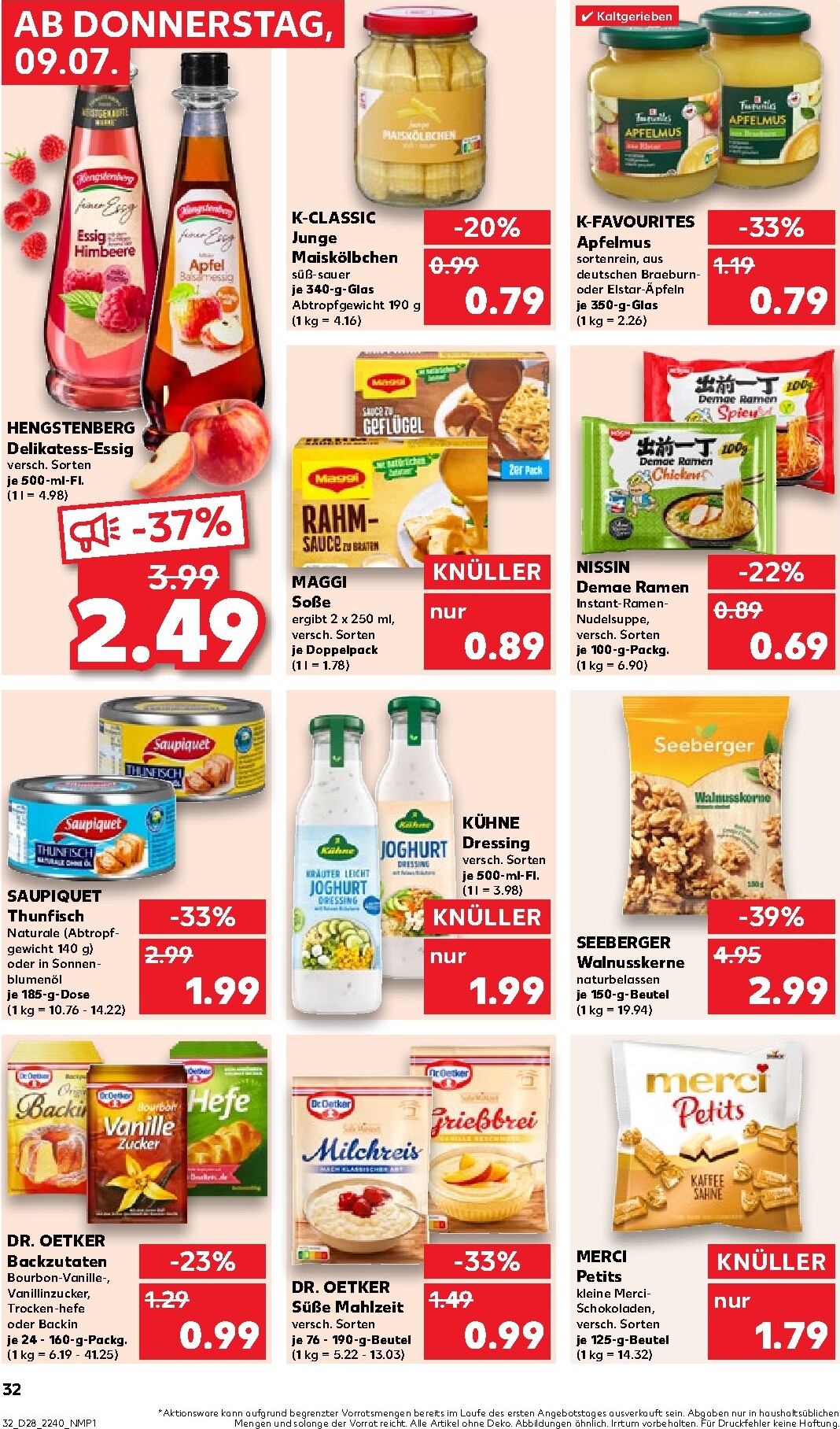 kaufland - Kaufland Prospekt nächste Woche – von Donnerstag 09.07.2026 bis Mittwoch 15.07.2026 - page: 32