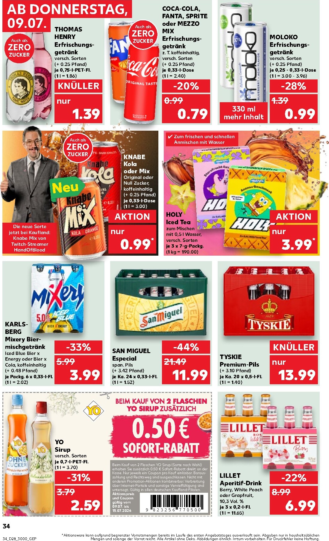kaufland - Kaufland Prospekt nächste Woche – von Donnerstag 09.07.2026 bis Mittwoch 15.07.2026 - page: 34