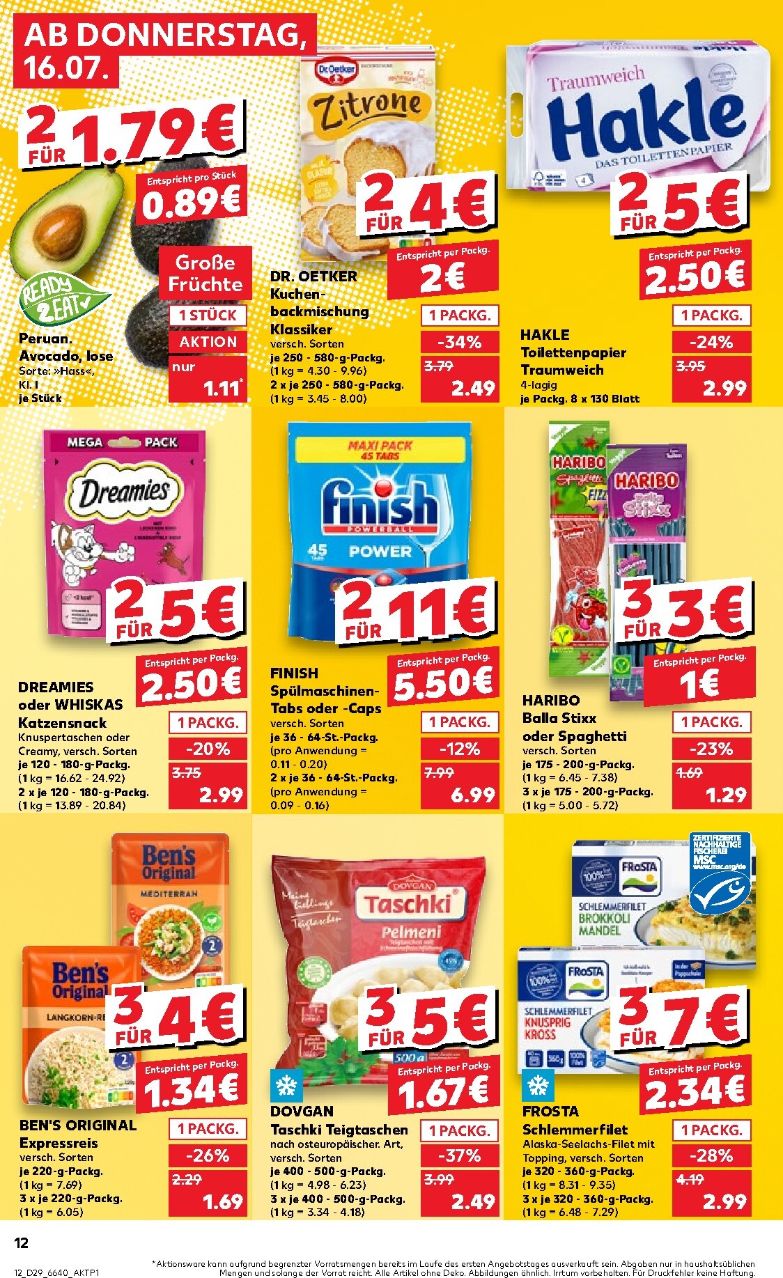 kaufland - Kaufland Prospekt nächste Woche – von Donnerstag 16.07.2026 bis Mittwoch 22.07.2026 - page: 12