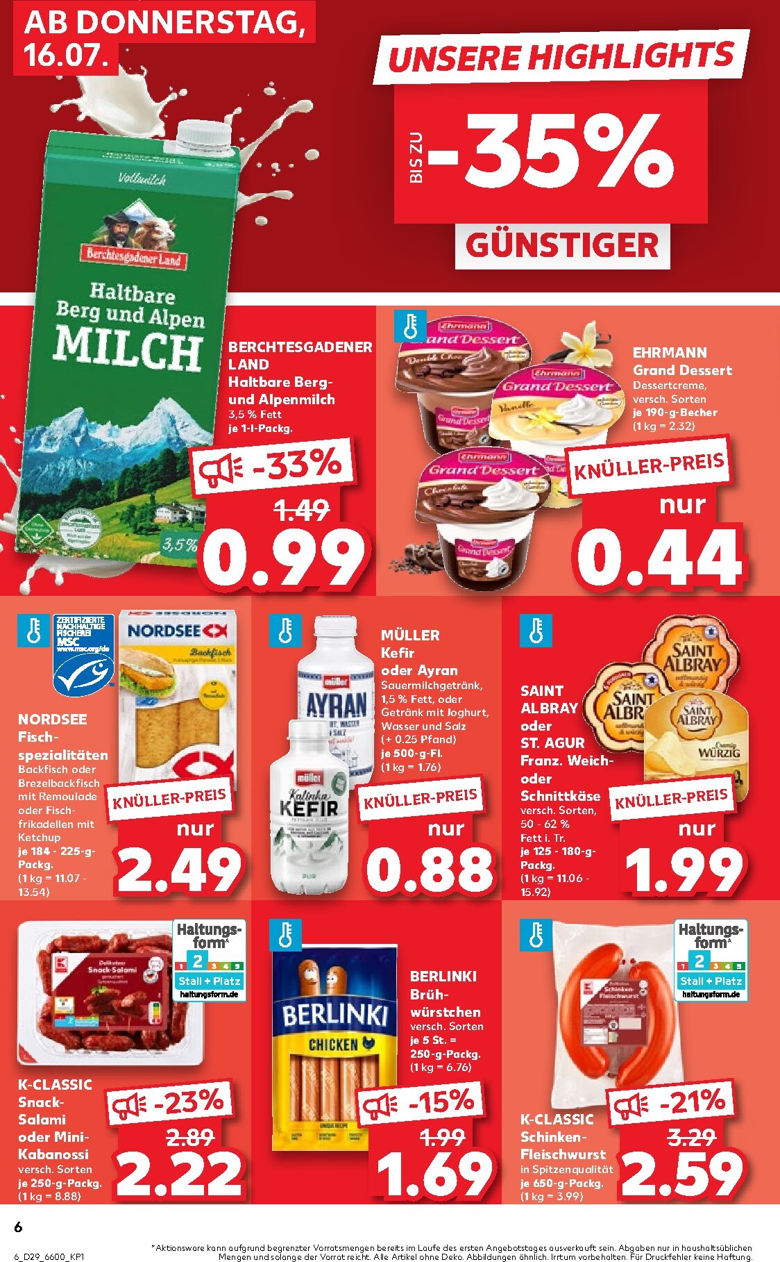 kaufland - Kaufland Prospekt nächste Woche – von Donnerstag 16.07.2026 bis Mittwoch 22.07.2026 - page: 6