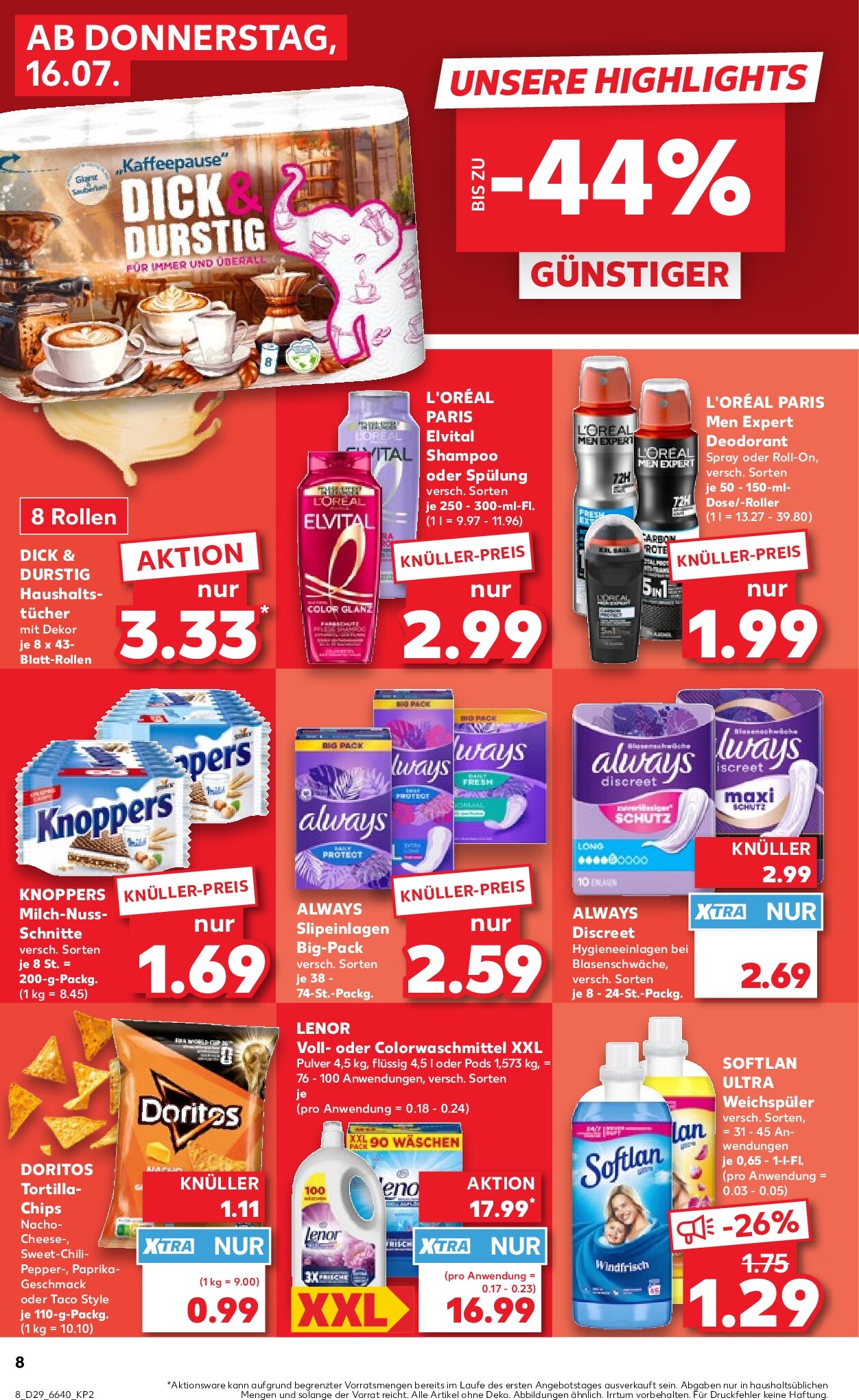 kaufland - Kaufland Prospekt nächste Woche – von Donnerstag 16.07.2026 bis Mittwoch 22.07.2026 - page: 8