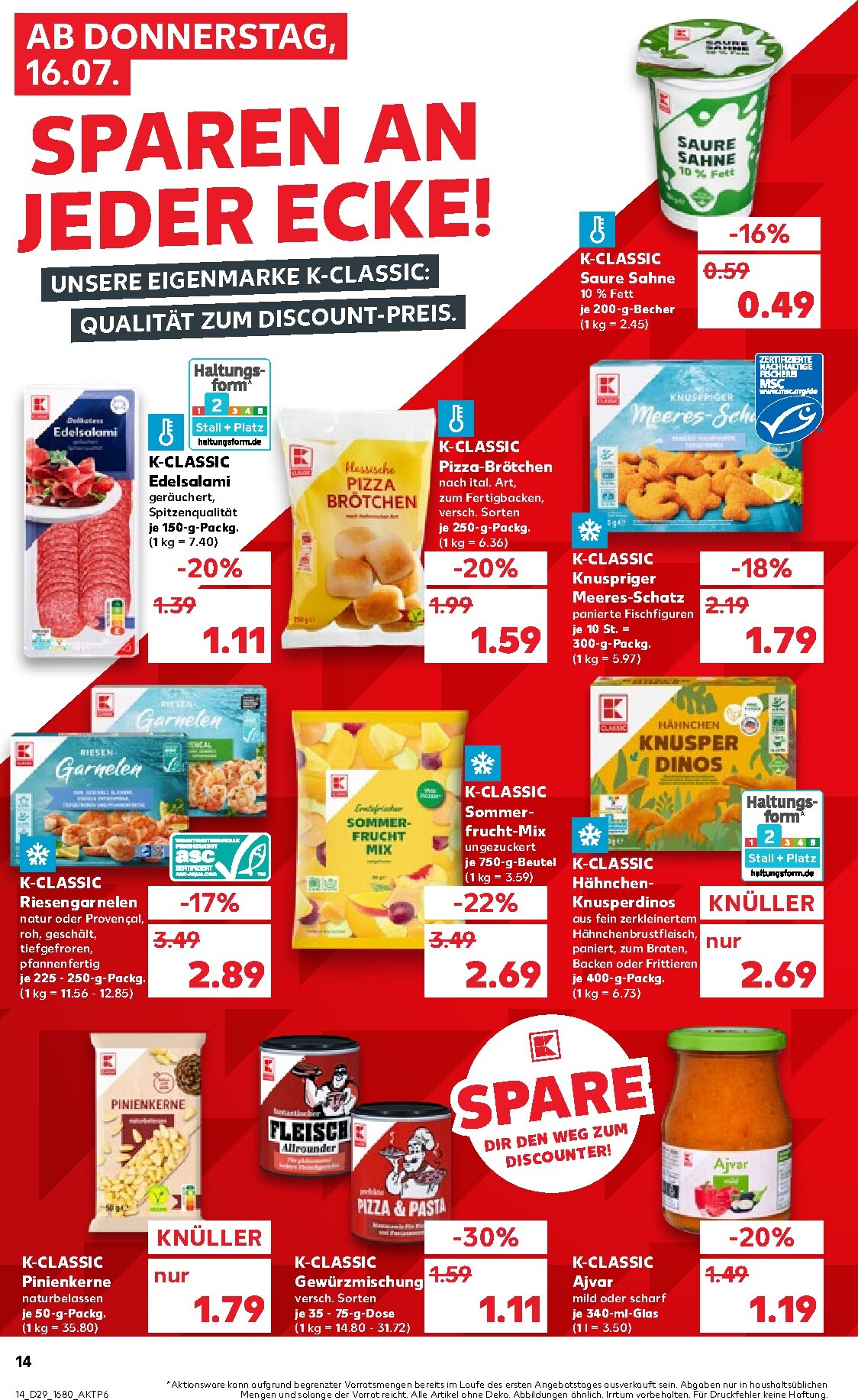 kaufland - Kaufland Prospekt nächste Woche – von Donnerstag 16.07.2026 bis Mittwoch 22.07.2026 - page: 14